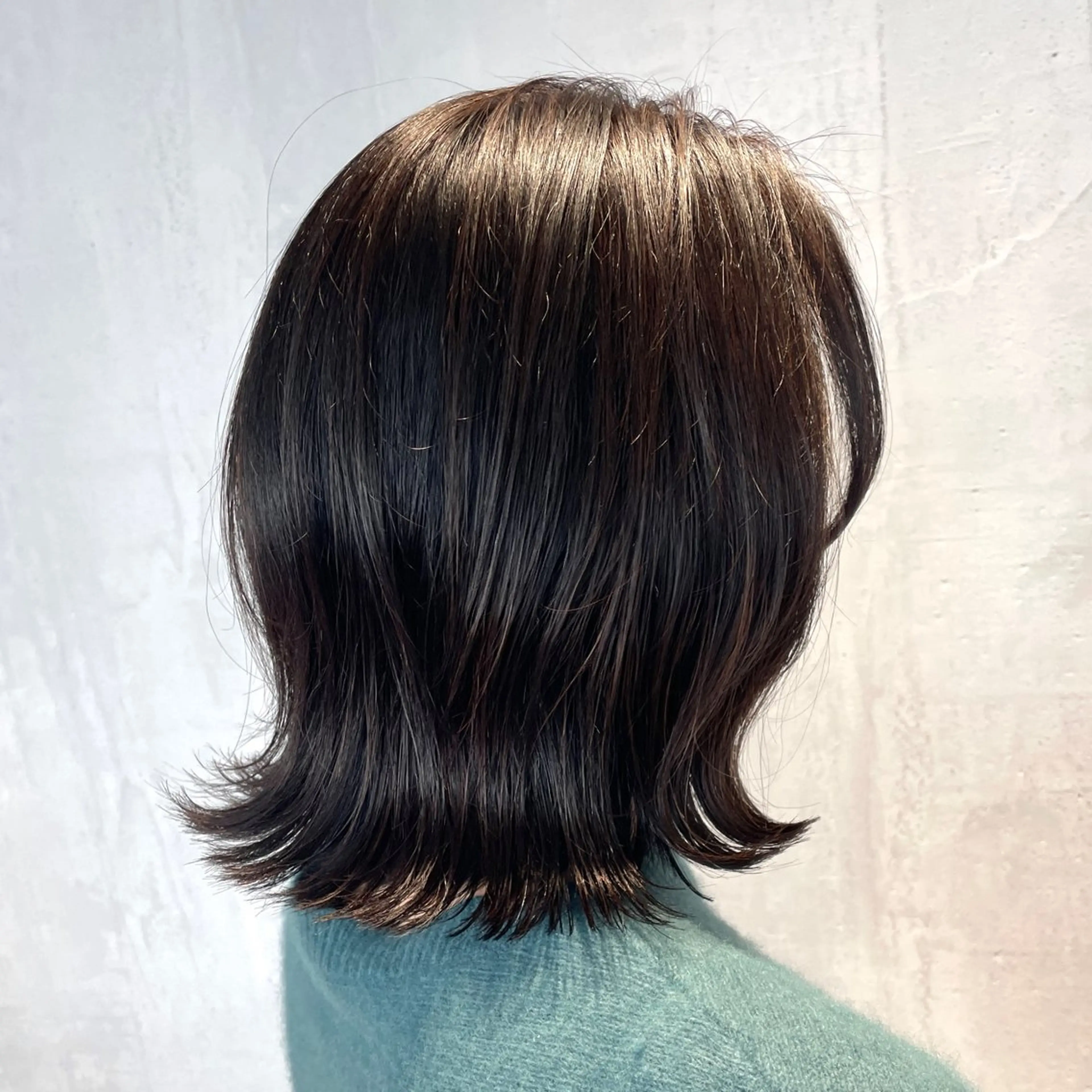 ミディアム カラー ハイライトカラー ハイライト ヘアカラー トリートメント DX SHARE SALON所属・matka白髪ぼかし 大人ヘア/KEIKOのヘアスタイル