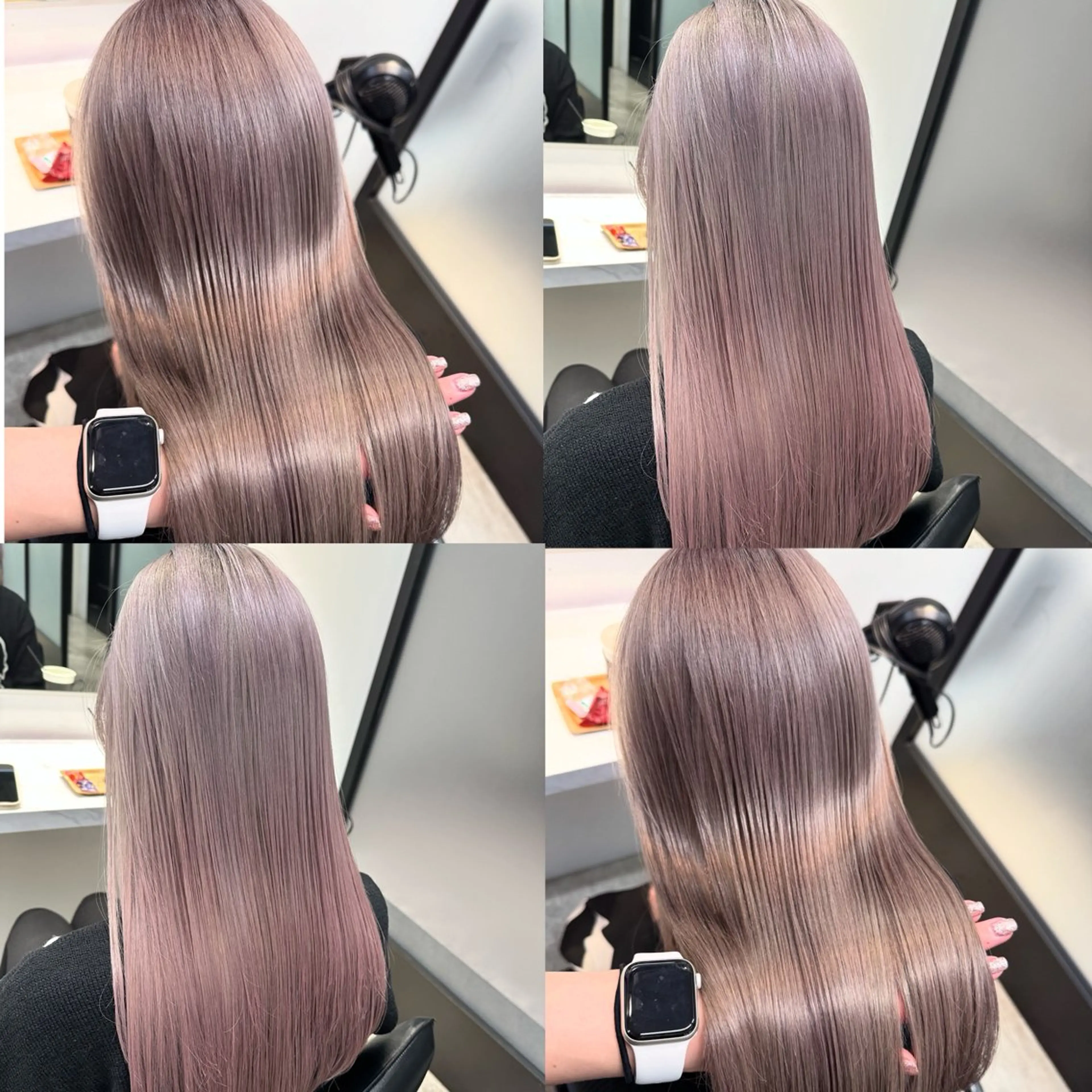 ロング ヘアカラー トリートメント salowin所属・ハイトーンカラー 馬場みなみのヘアスタイル