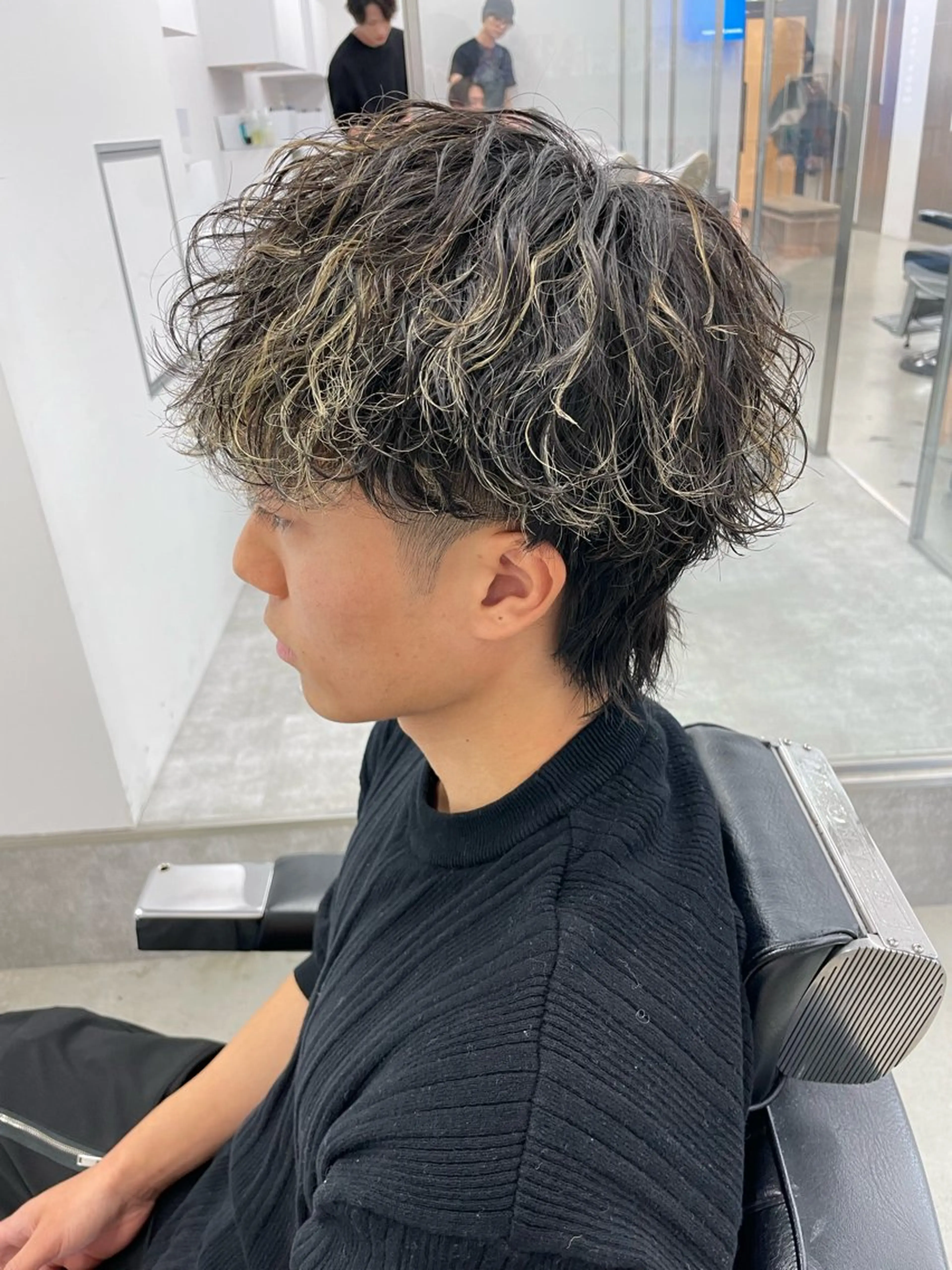 ショート カラー パーマ ヘアアレンジ メンズ 亀井隆汰/メンズ専門 パーマ特化美容師のヘアスタイル