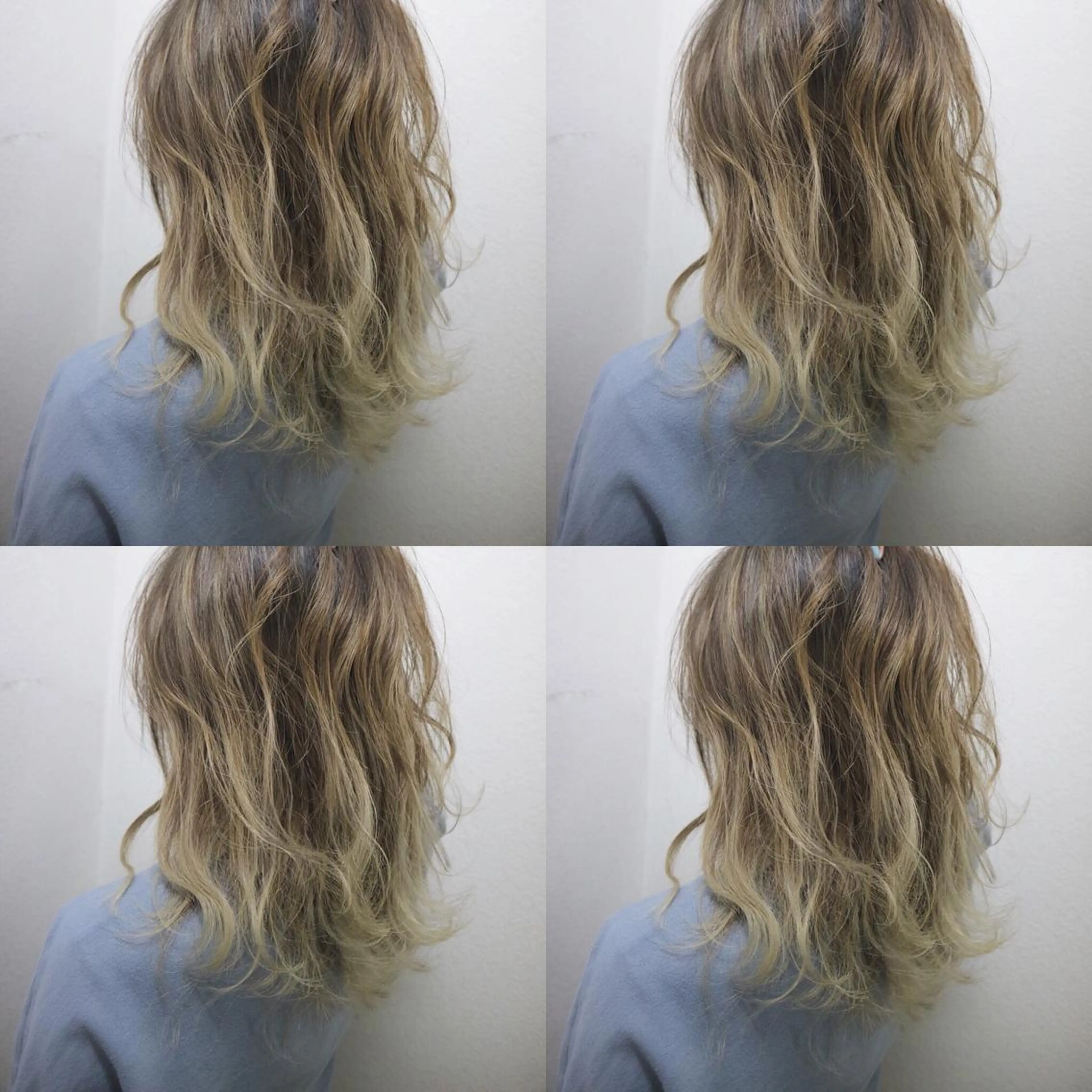 ミディアム カラー 外国人風カラー ヘアカラー JIL BLAN 京都のヘアスタイル