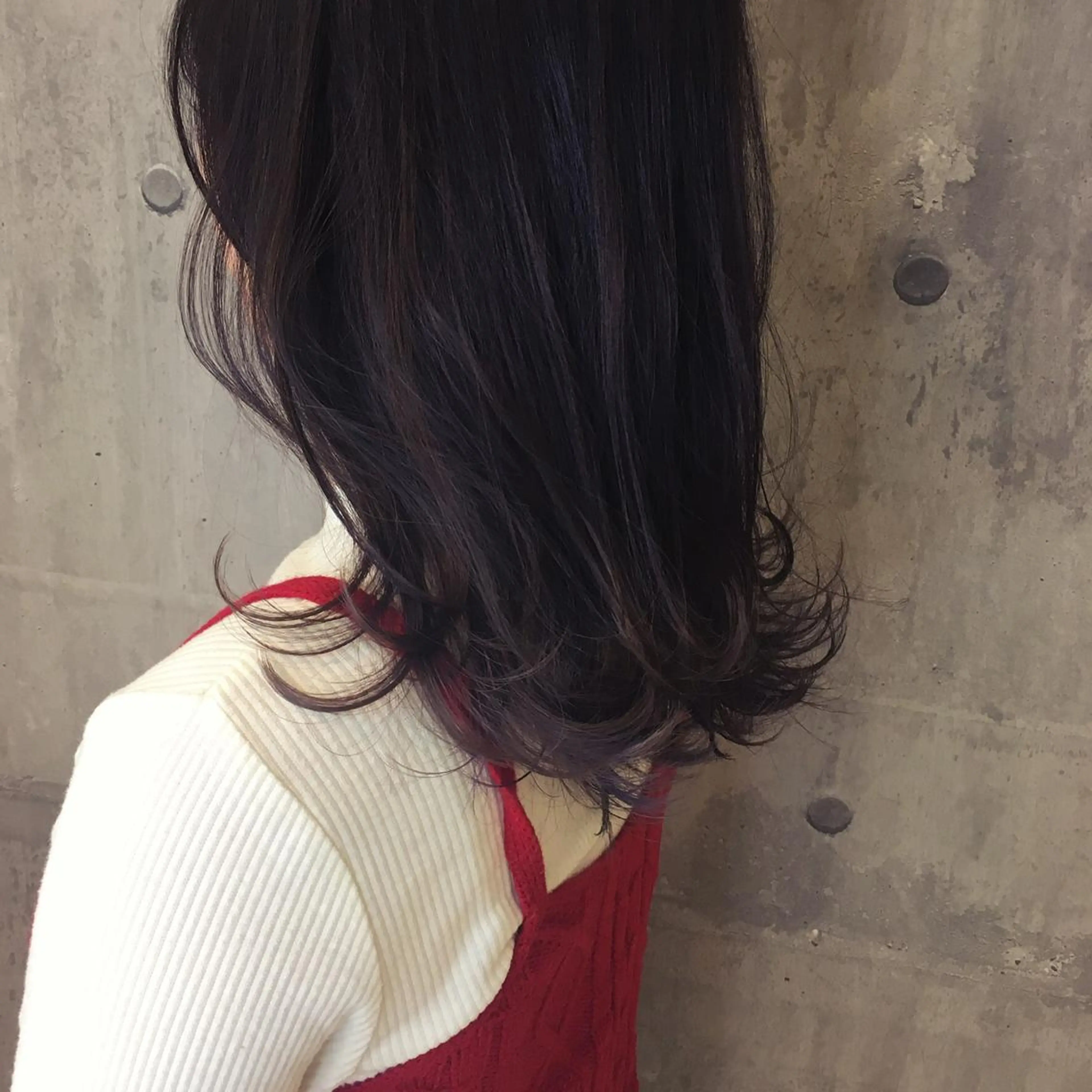 ミディアム カラー ディープラベンダー ラベンダーカラー カット ヘアカラー トリートメント 髪質改善ｶﾗｰ ｹｱﾌﾞﾘｰﾁ/ﾀﾑのヘアスタイル