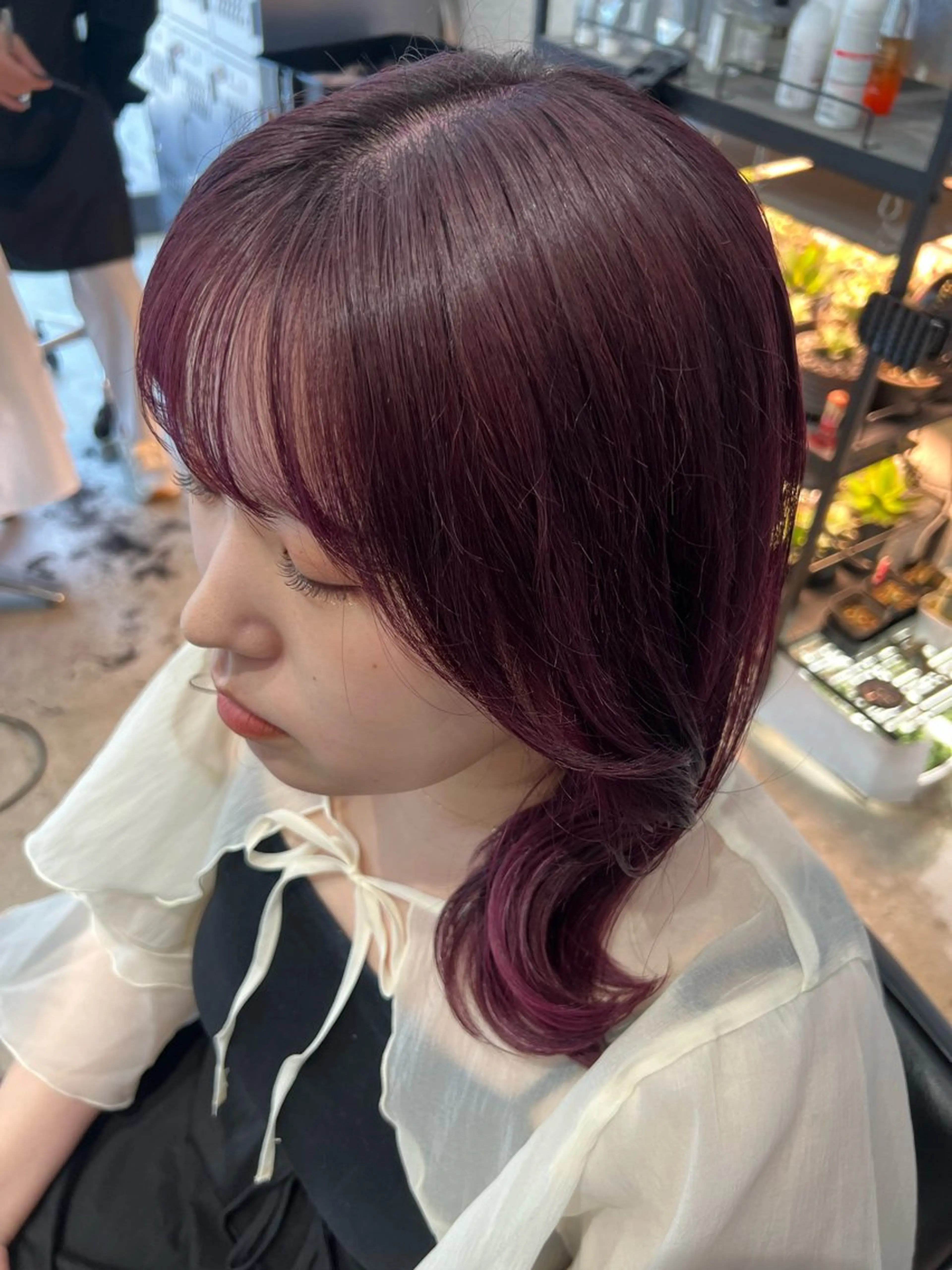 セミロング カラー オタク美容師💟 チバコナツのヘアスタイル