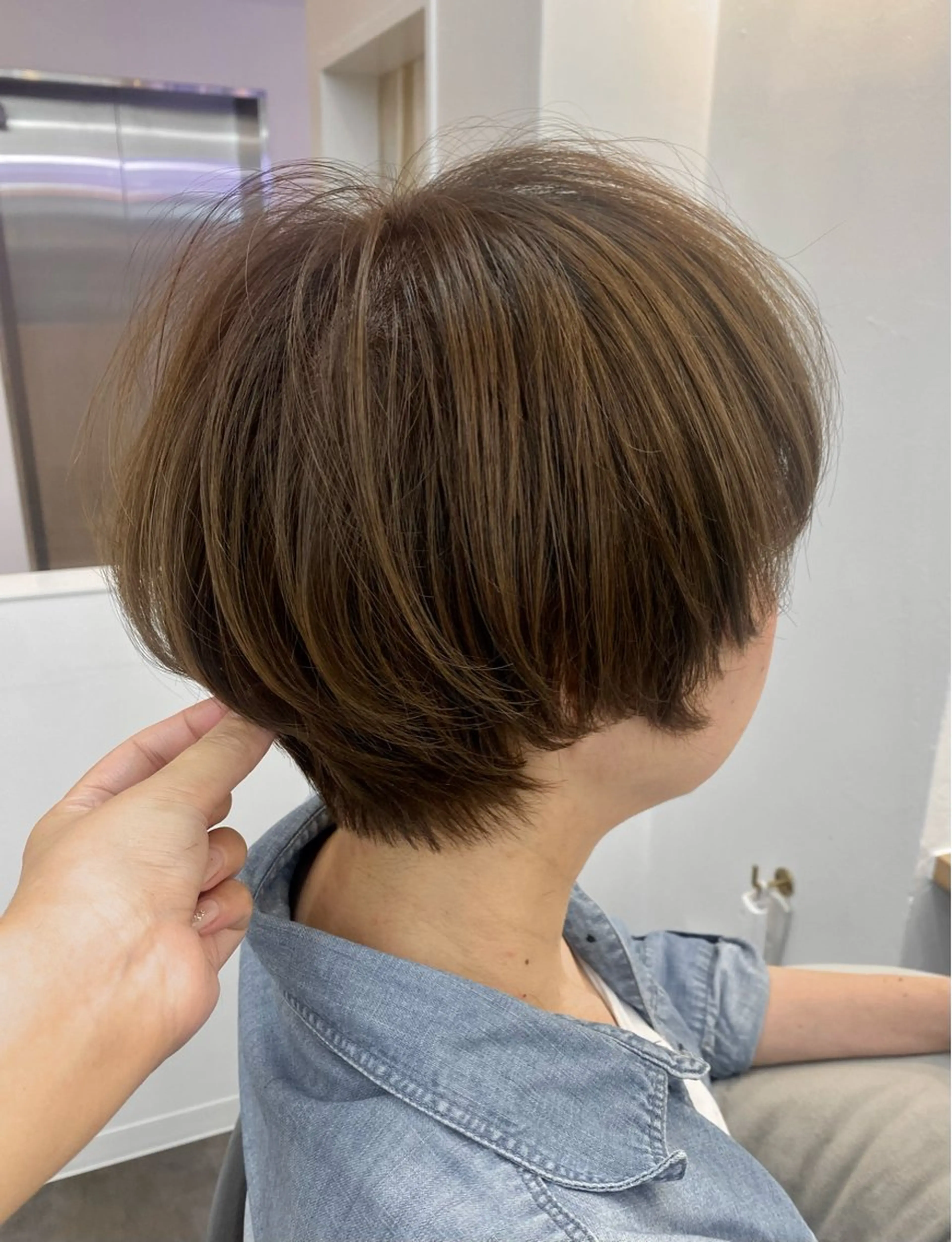 ショート カラー SALOWIN銀座Suite所属・長谷川 なつみのヘアスタイル