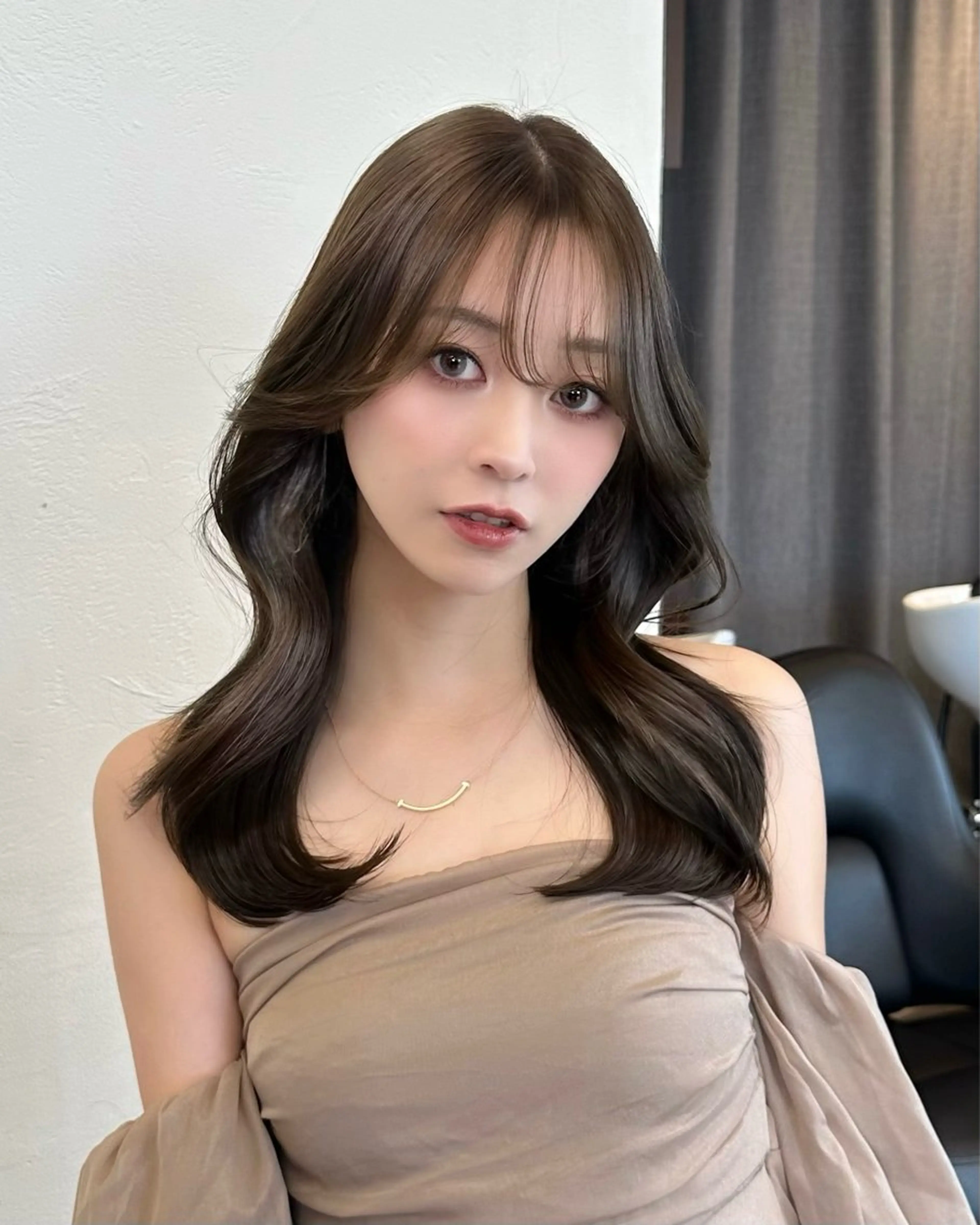 セミロング カラー ヘアアレンジ 韓国/髪質改善 カラー✨/りょうがのヘアスタイル