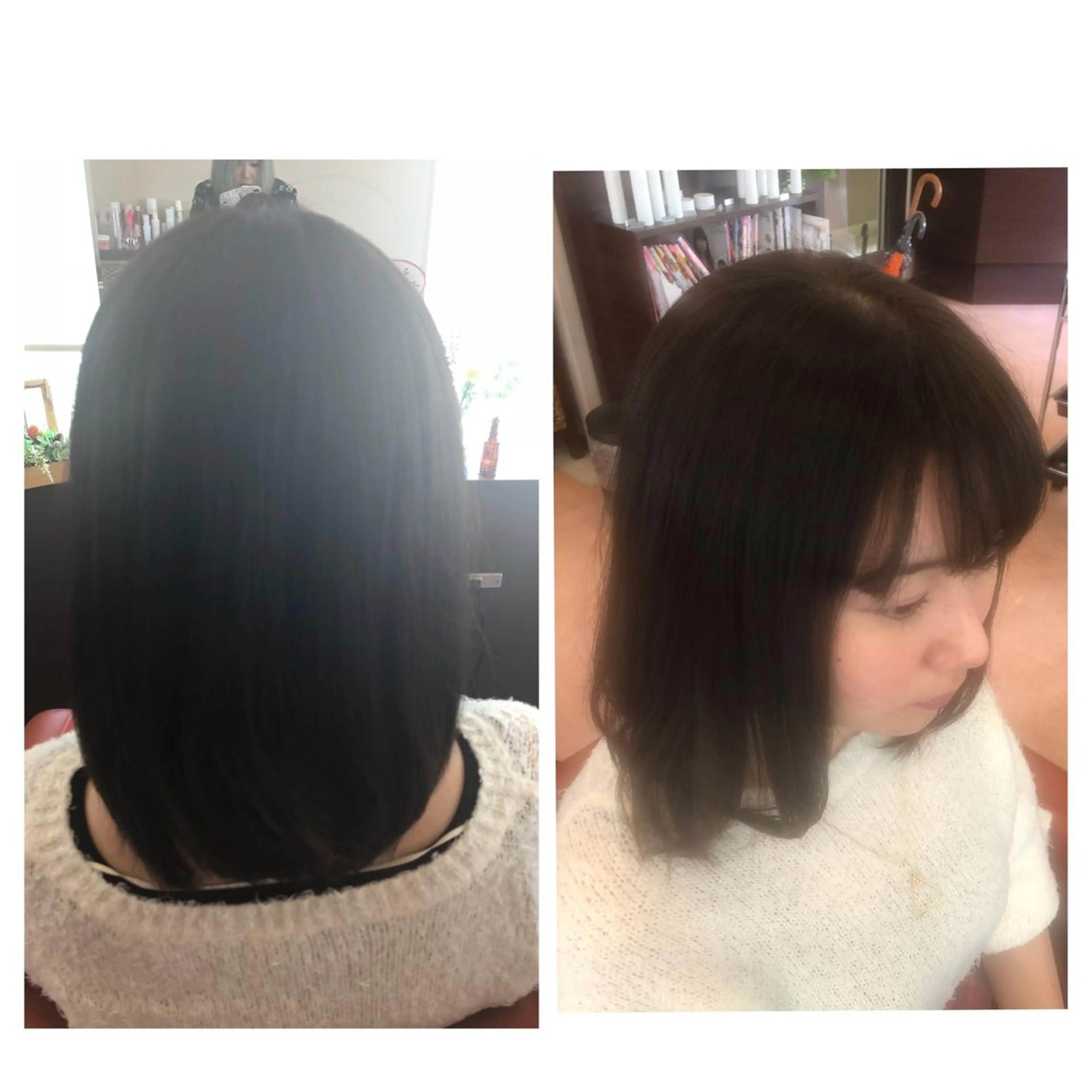 ミディアム アッシュ やまぐち まりんのヘアスタイル