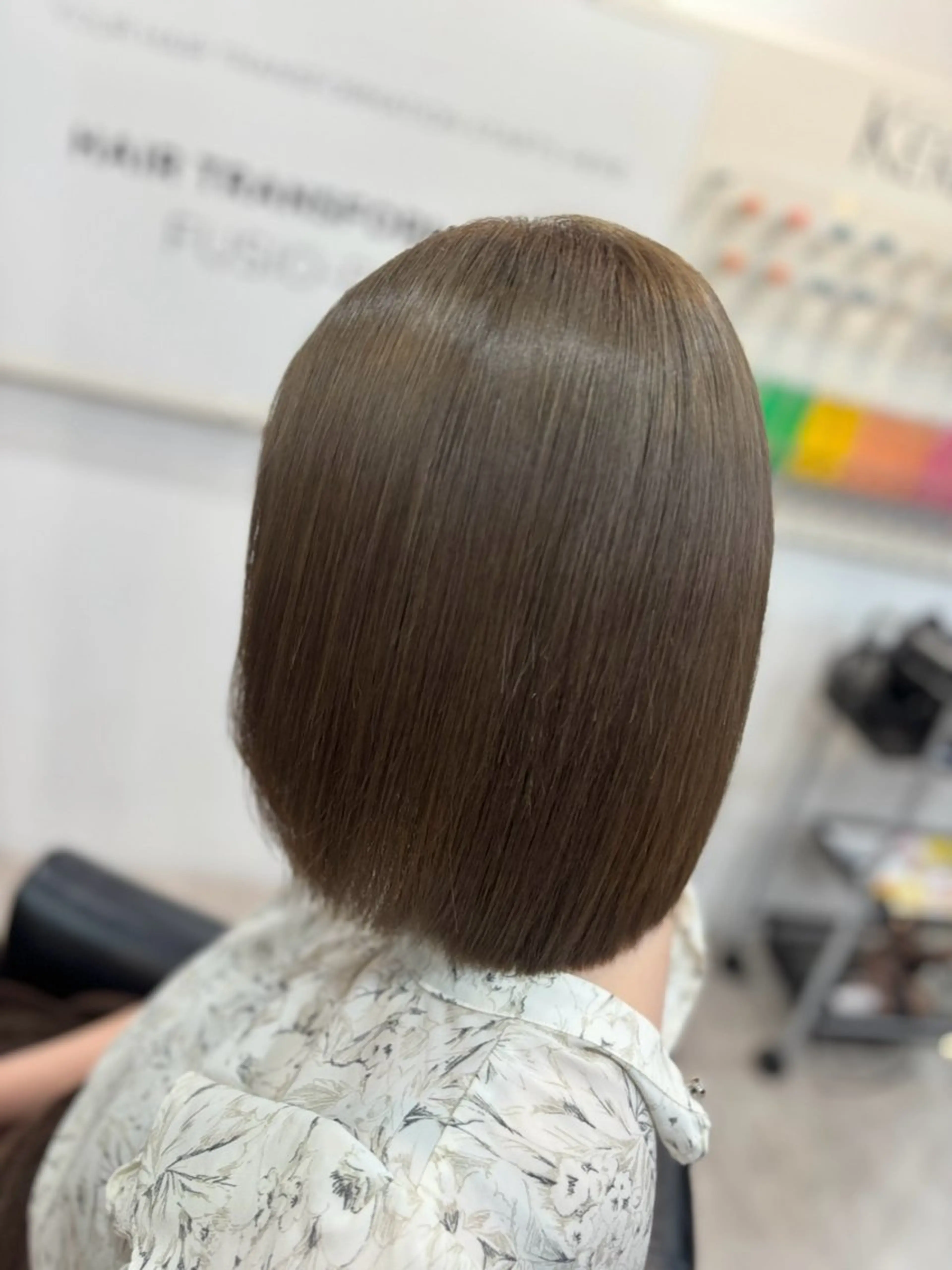 ショート カラー ブリーチ グレージュ カット ヘアカラー トリートメント Lapis エクステ /艶カラー/あいかのヘアスタイル