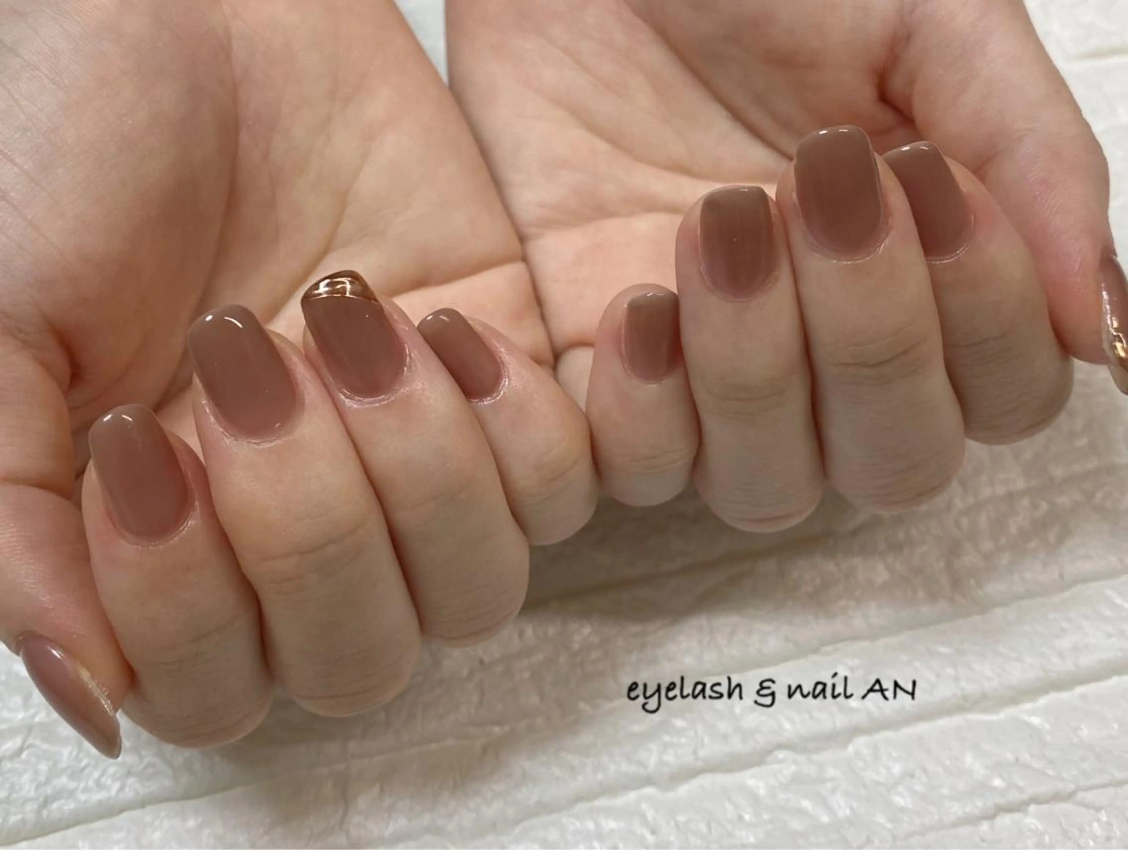 ネイル ミラーネイル ワンカラーネイル eyelash & nail  AN所属・eyelash & nail  ＡＮのマツエク・マツパデザイン