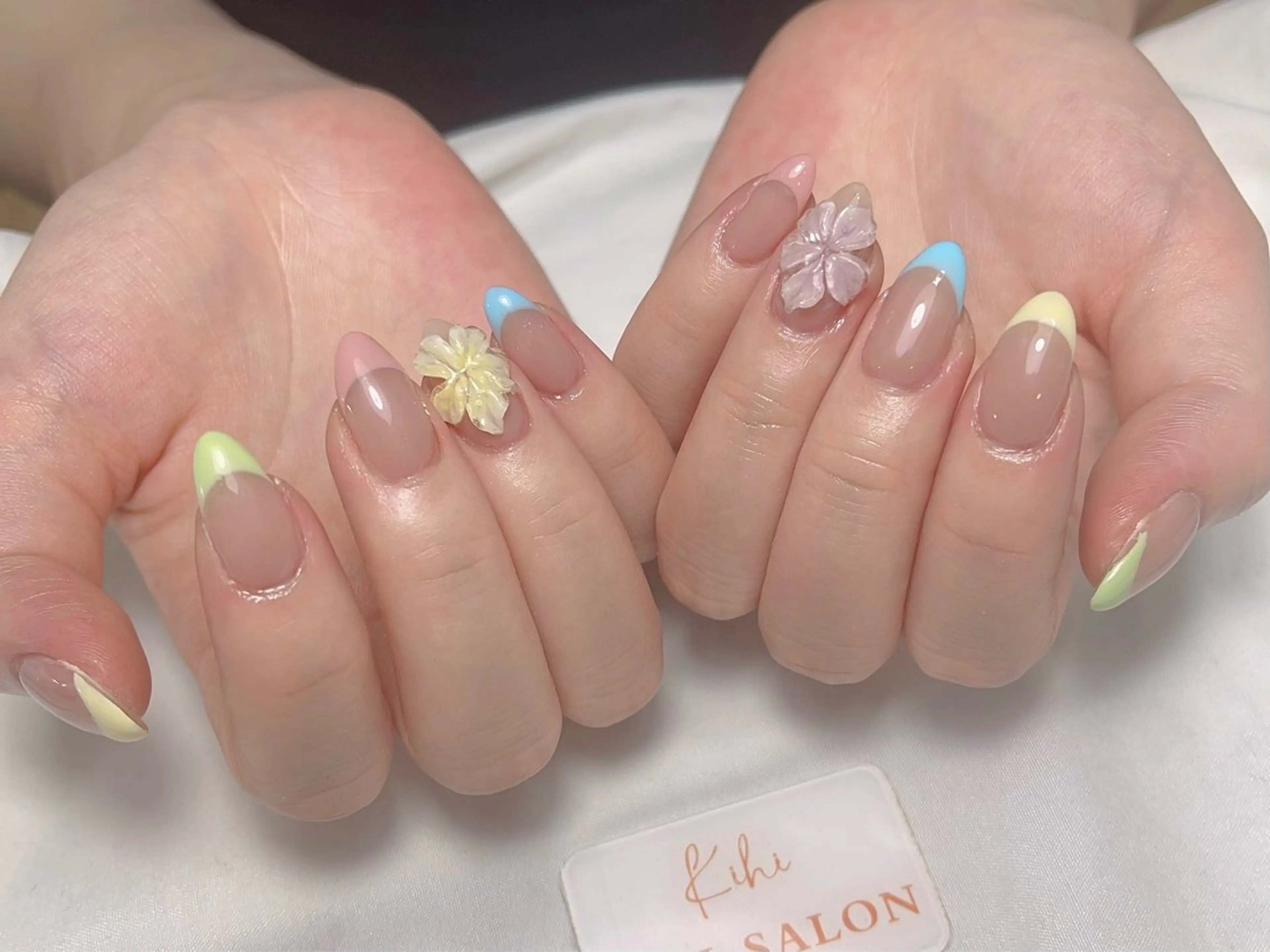 ネイル アートネイル フレンチネイル ジェルネイル グラデーション 韓国ネイル ハンドネイル ハンドケア Nail Salon Kihi さくらのネイルデザイン