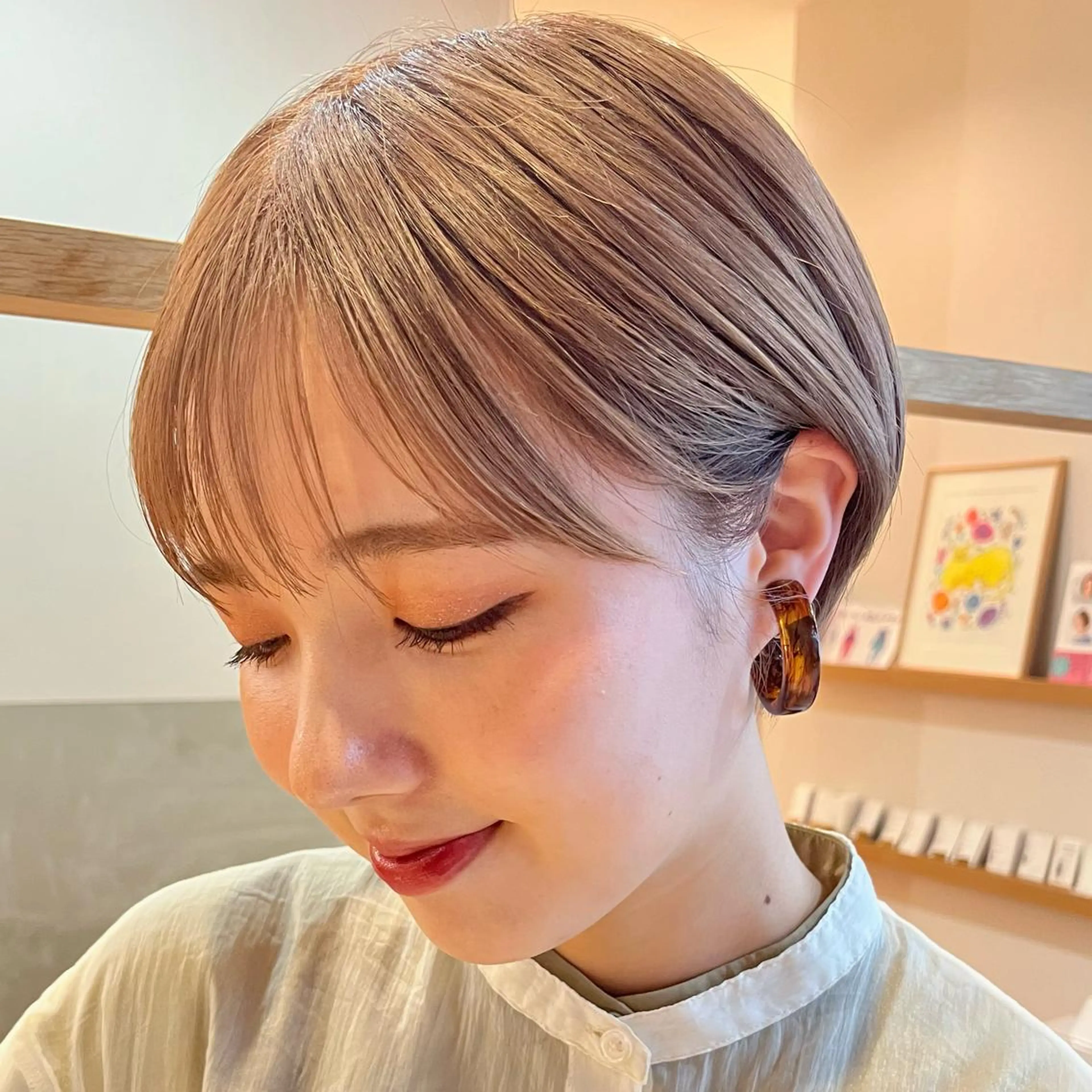 ショート ショートヘア カット トリートメント ヘッドスパ 飯田橋神楽坂＊個室 髪質改善hitomiのヘアスタイル