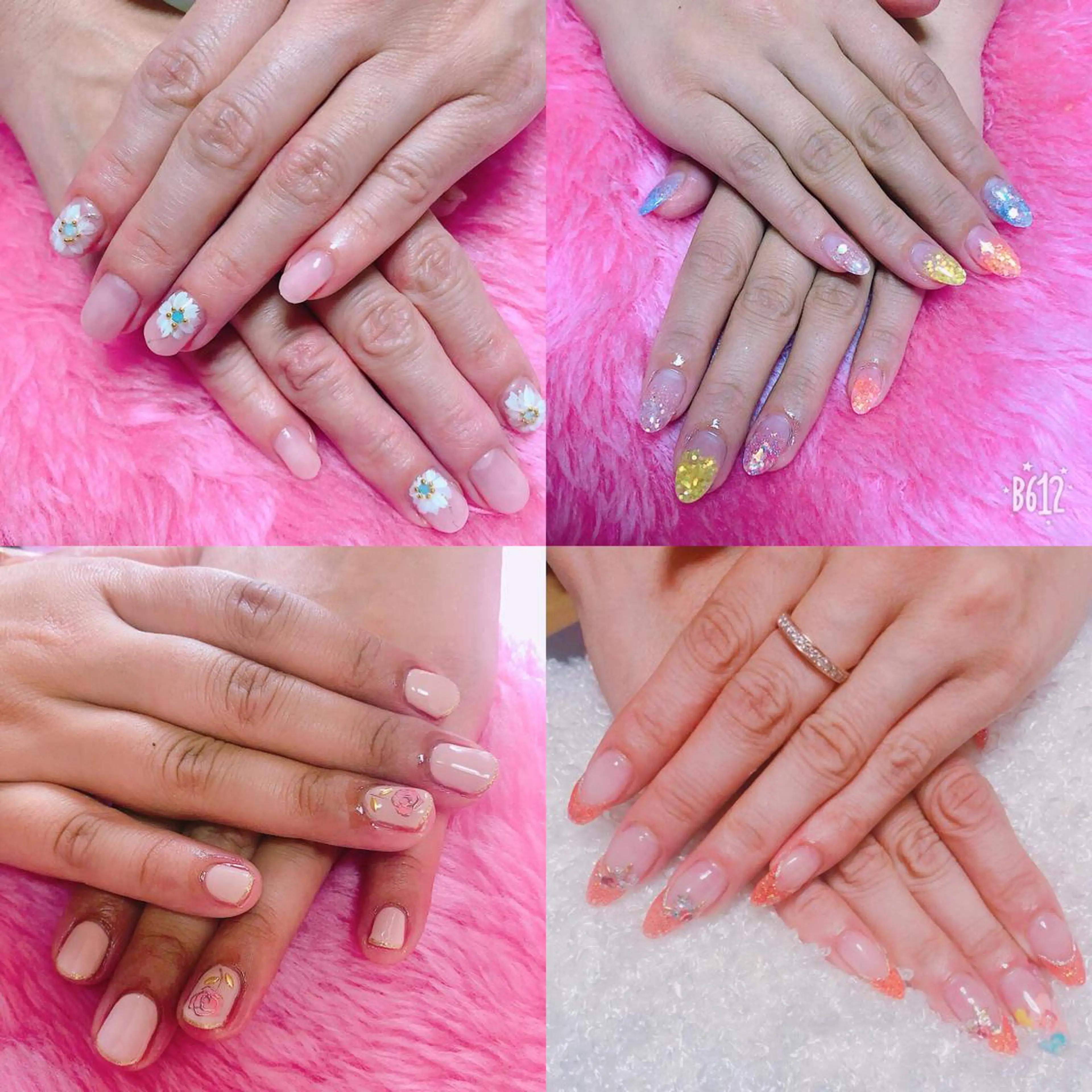 ネイル キラキラネイル シンプルネイル NAILWISH所属・橋本 千智のネイルデザイン