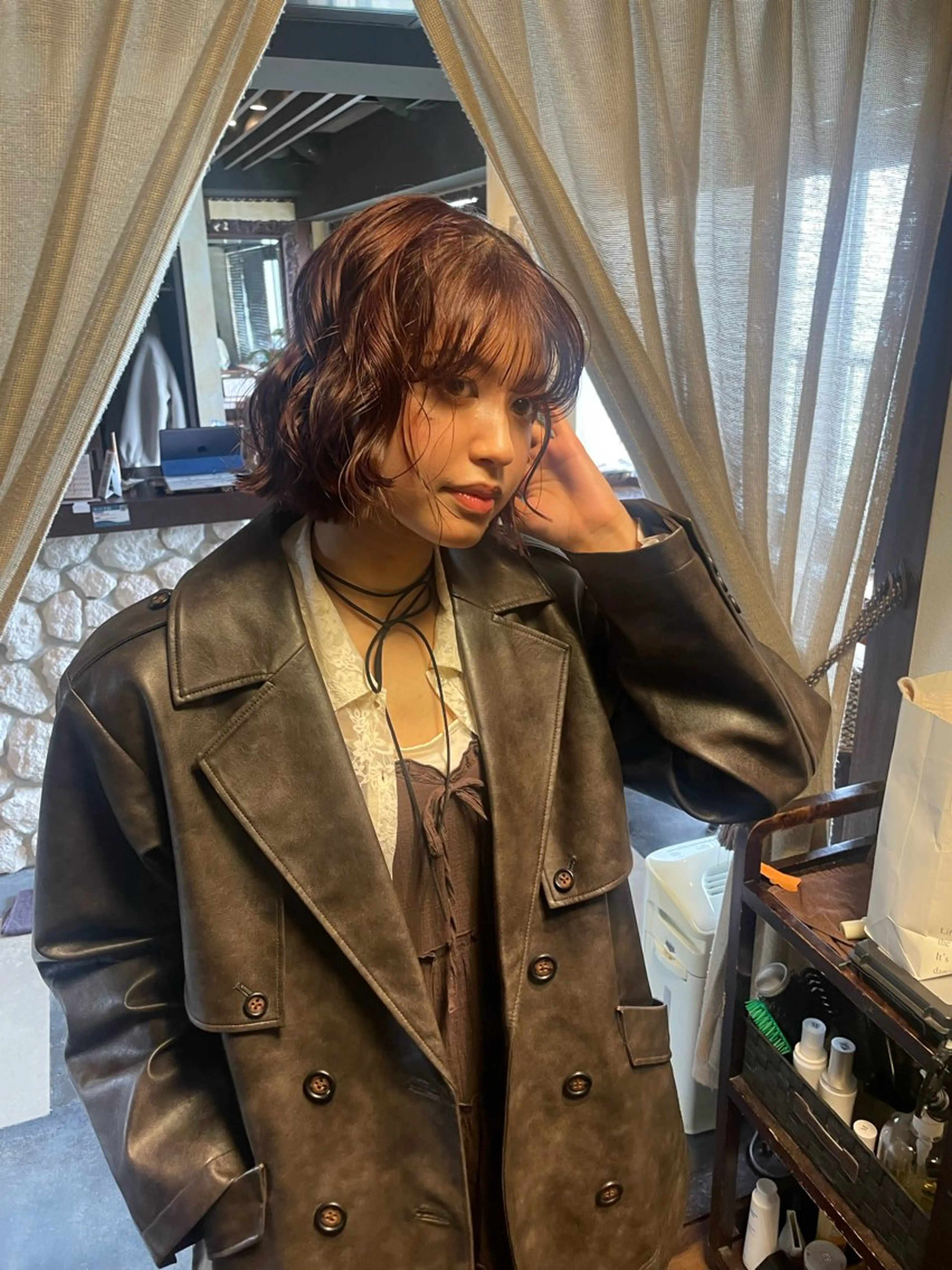 ショート レイヤー/透明感カラ ー/茅ヶ崎/momiのヘアスタイル