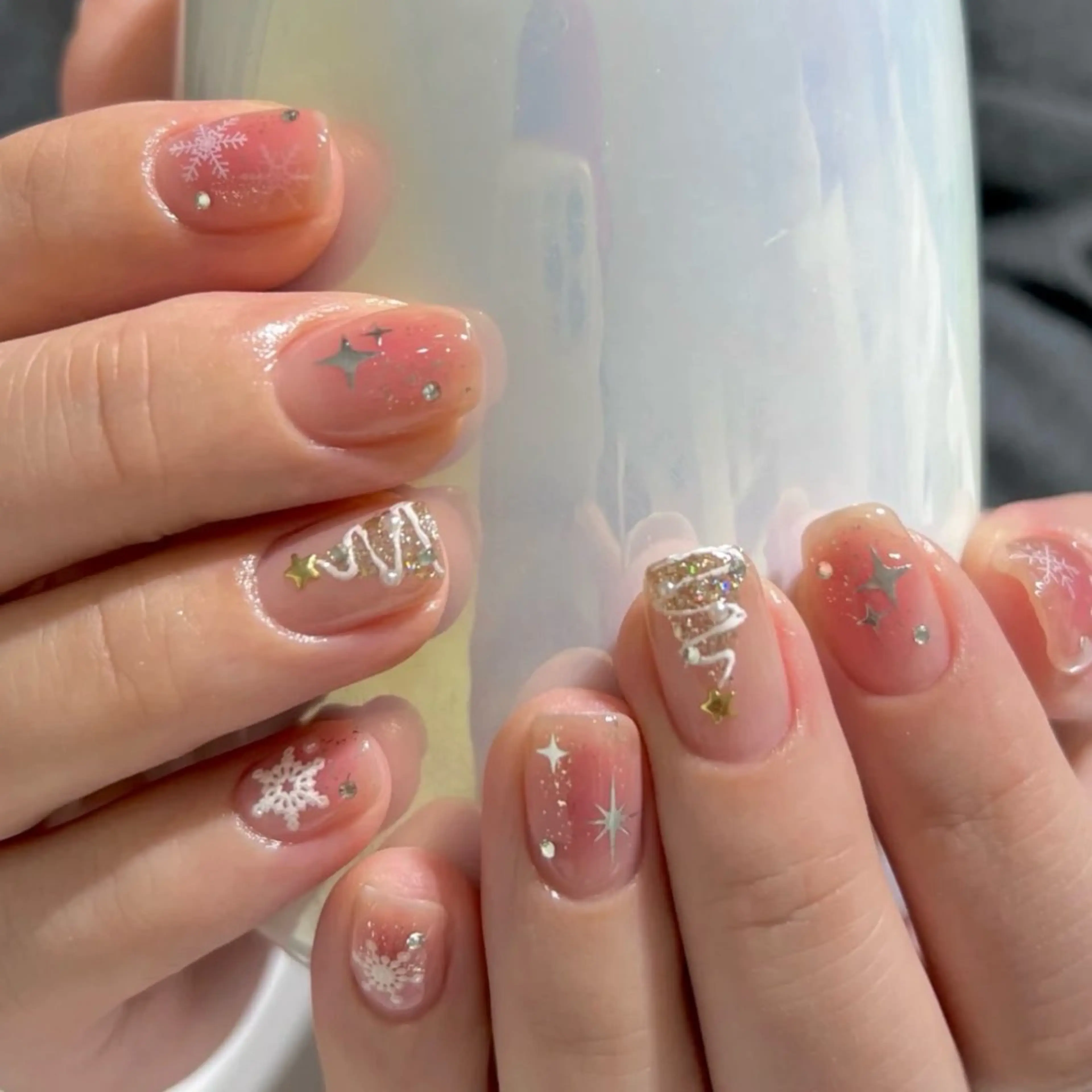 ネイル 冬ネイル クリスマス ハンドネイル Trend Nail シルフのネイルデザイン