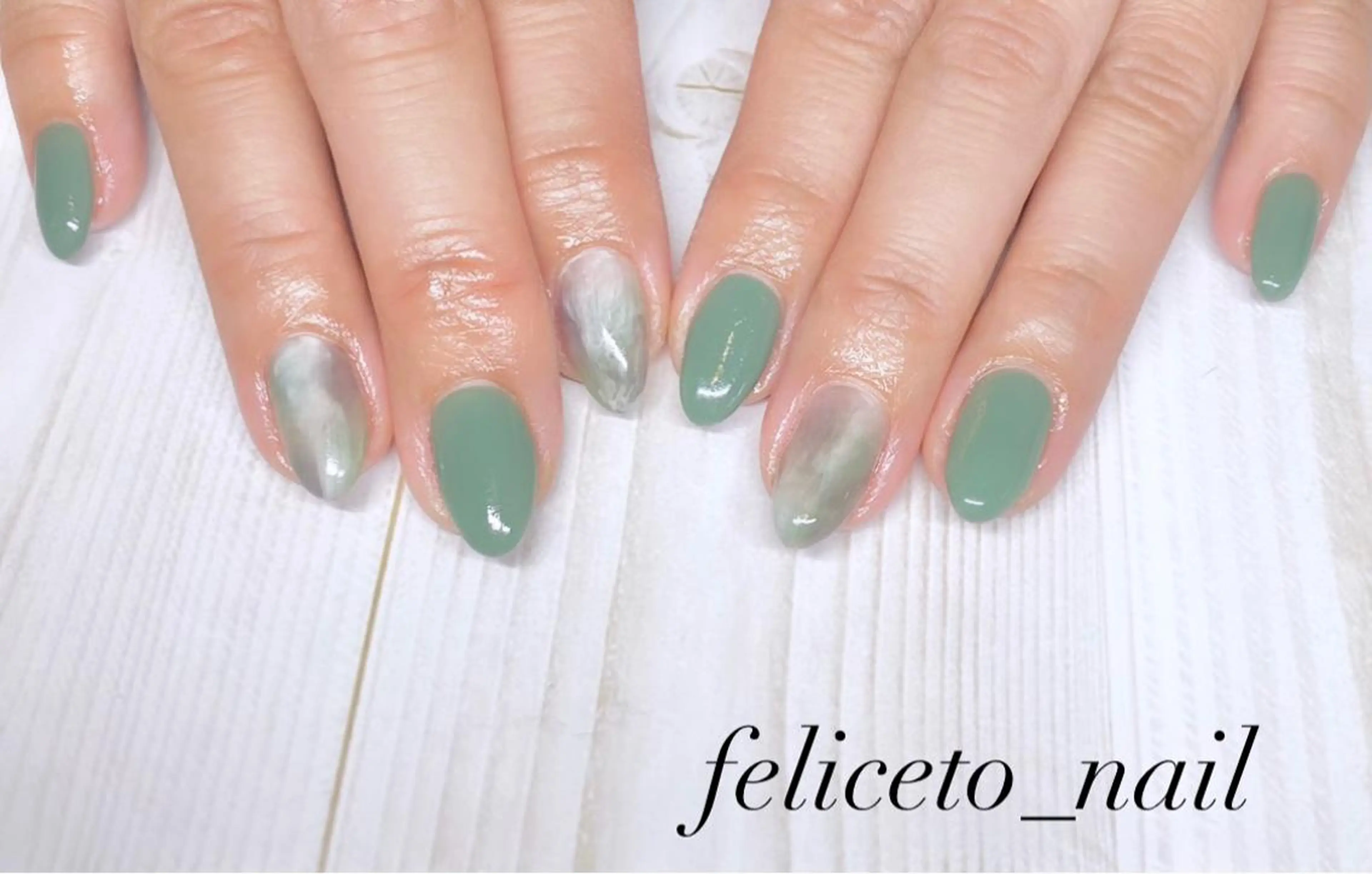 ネイル グリーン feliceto_nail所属・Honokaホノカ nailのエステ・リラクイメージ