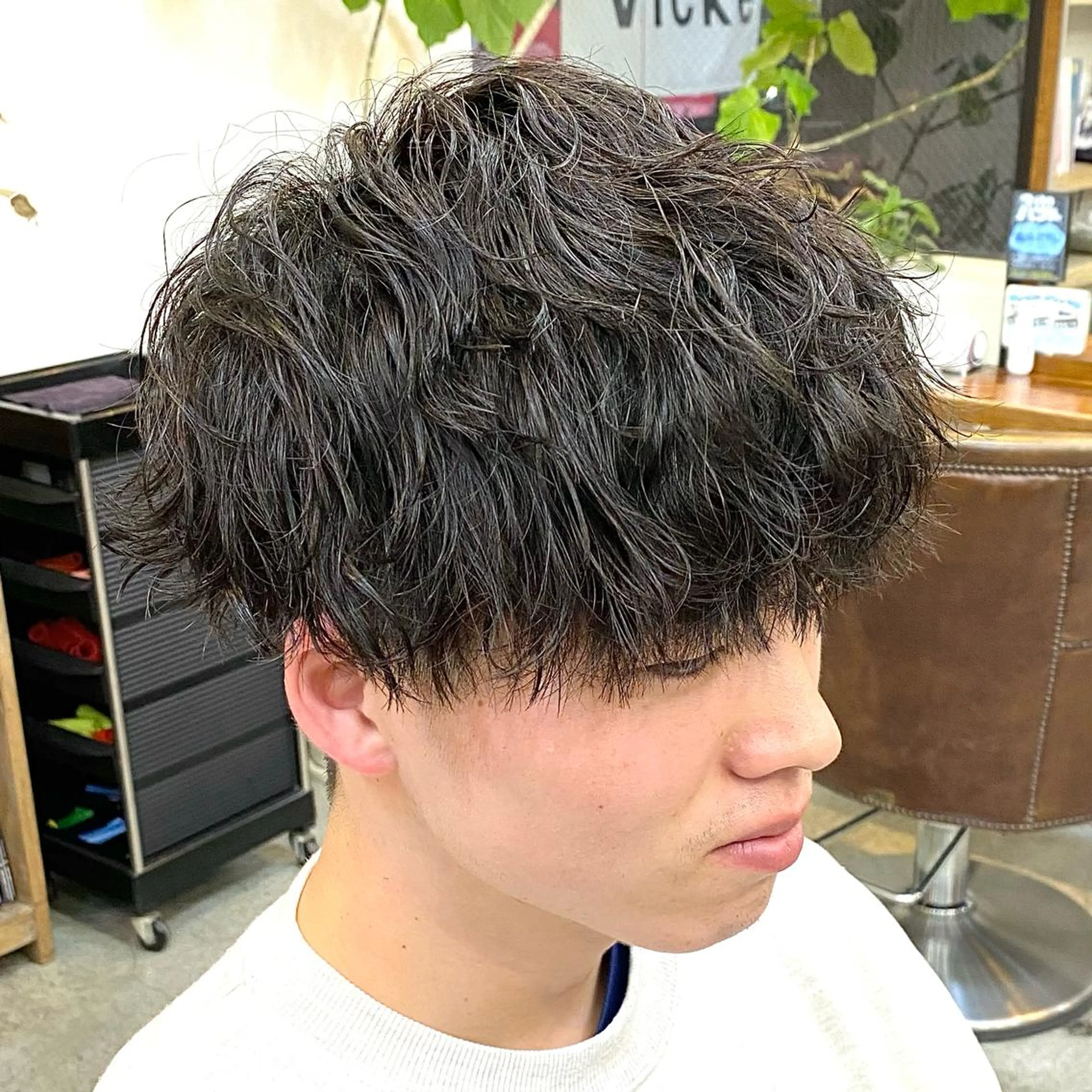 パーマ メンズ メンズパーマ 波巻きパーマ カット パーマ Vicke所属・メンズ特化/韓国風 ❤️‍🔥吉野あいかのヘアスタイル