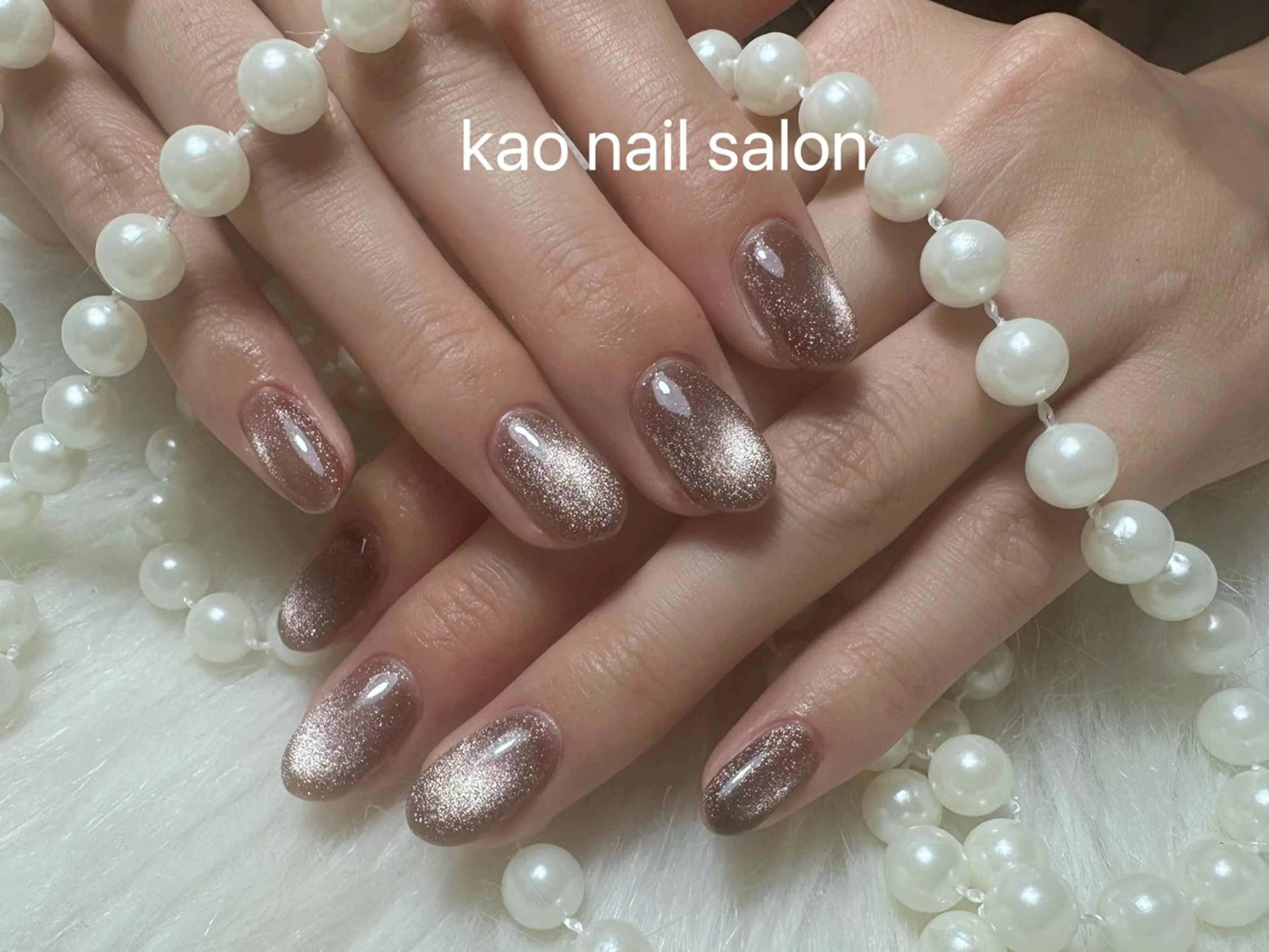 ネイル ハンドネイル kao nail マグネット/長さだしのネイルデザイン