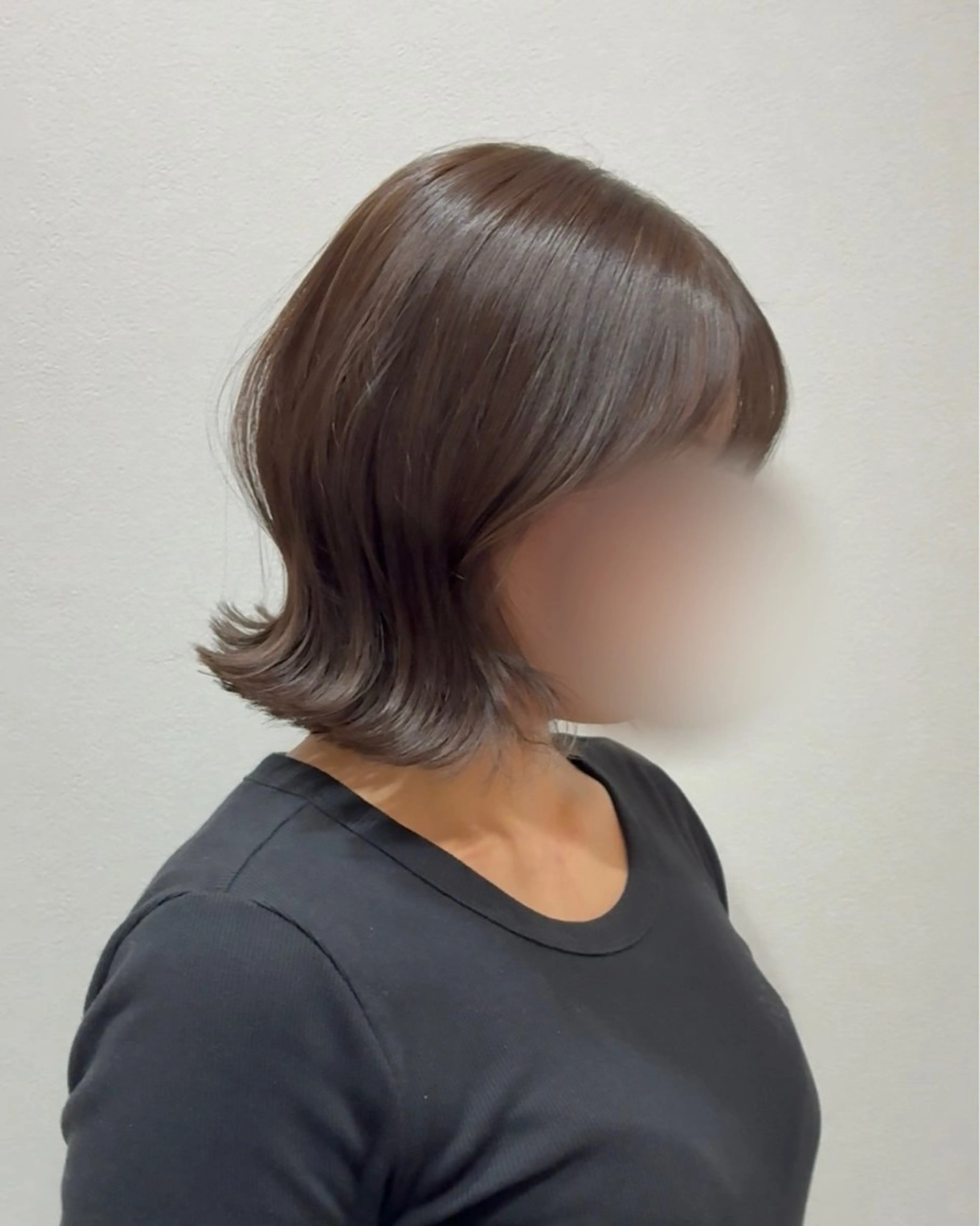 ミディアム ボブ カット トリートメント 柴田　真衣 .のヘアスタイル