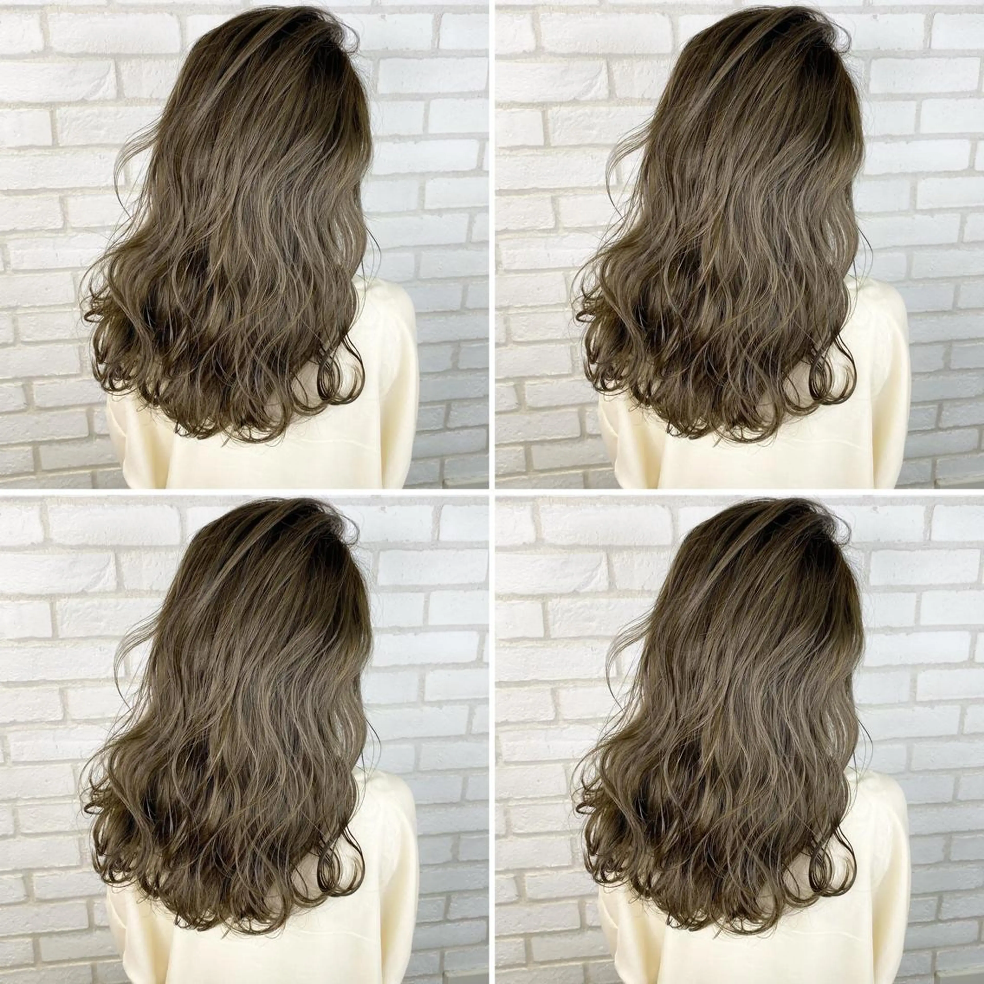 ロング カラー アディクシーカラー アクアカラー ブルーカラー ブルージュ ダブルカラー ヘアカラー トリートメント 【美髪矯正】【スト カール】小野村翔太のヘアスタイル