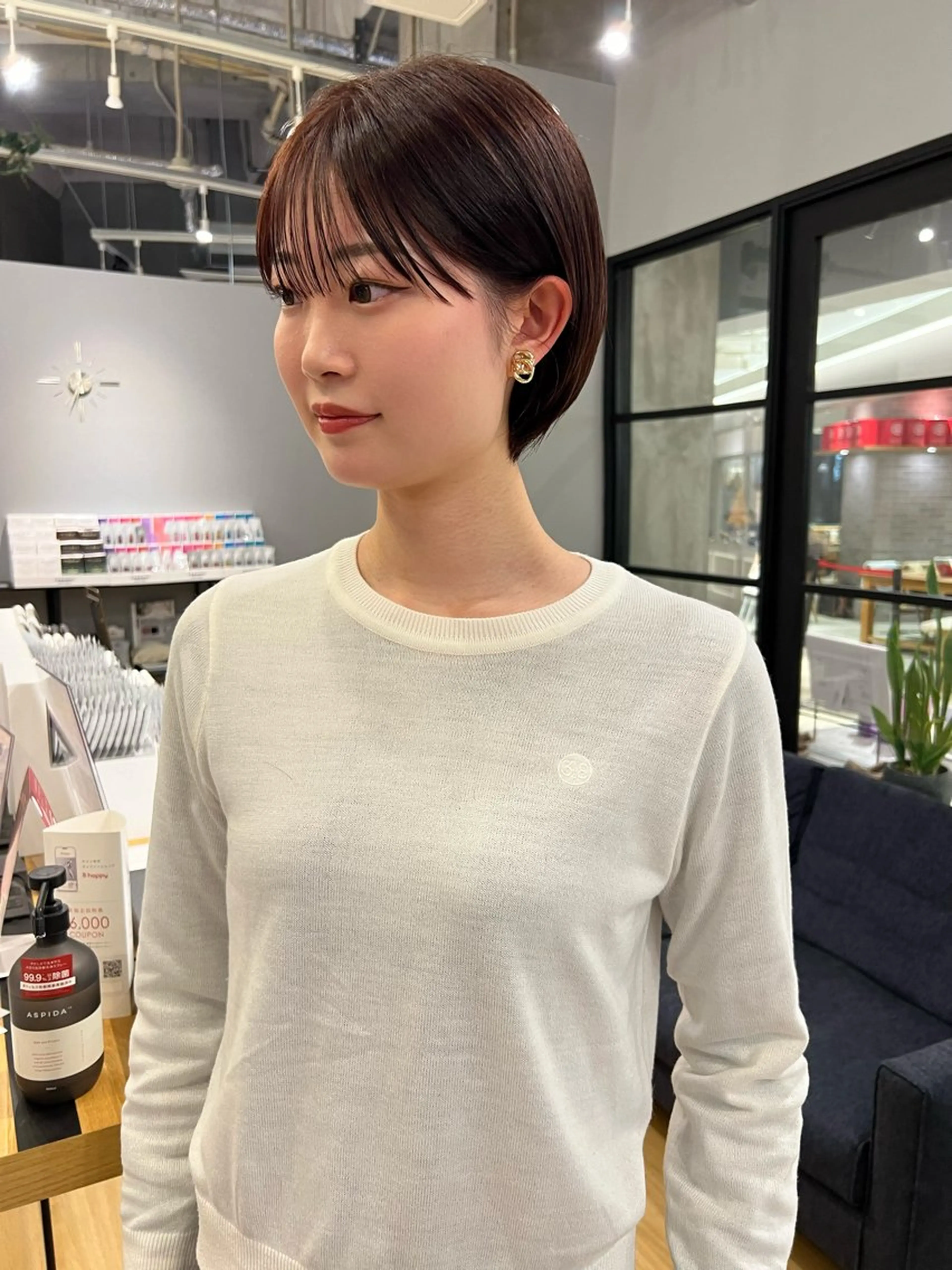 ショート ショートボブ ボブ ショートヘア カット 村中 仁人のヘアスタイル