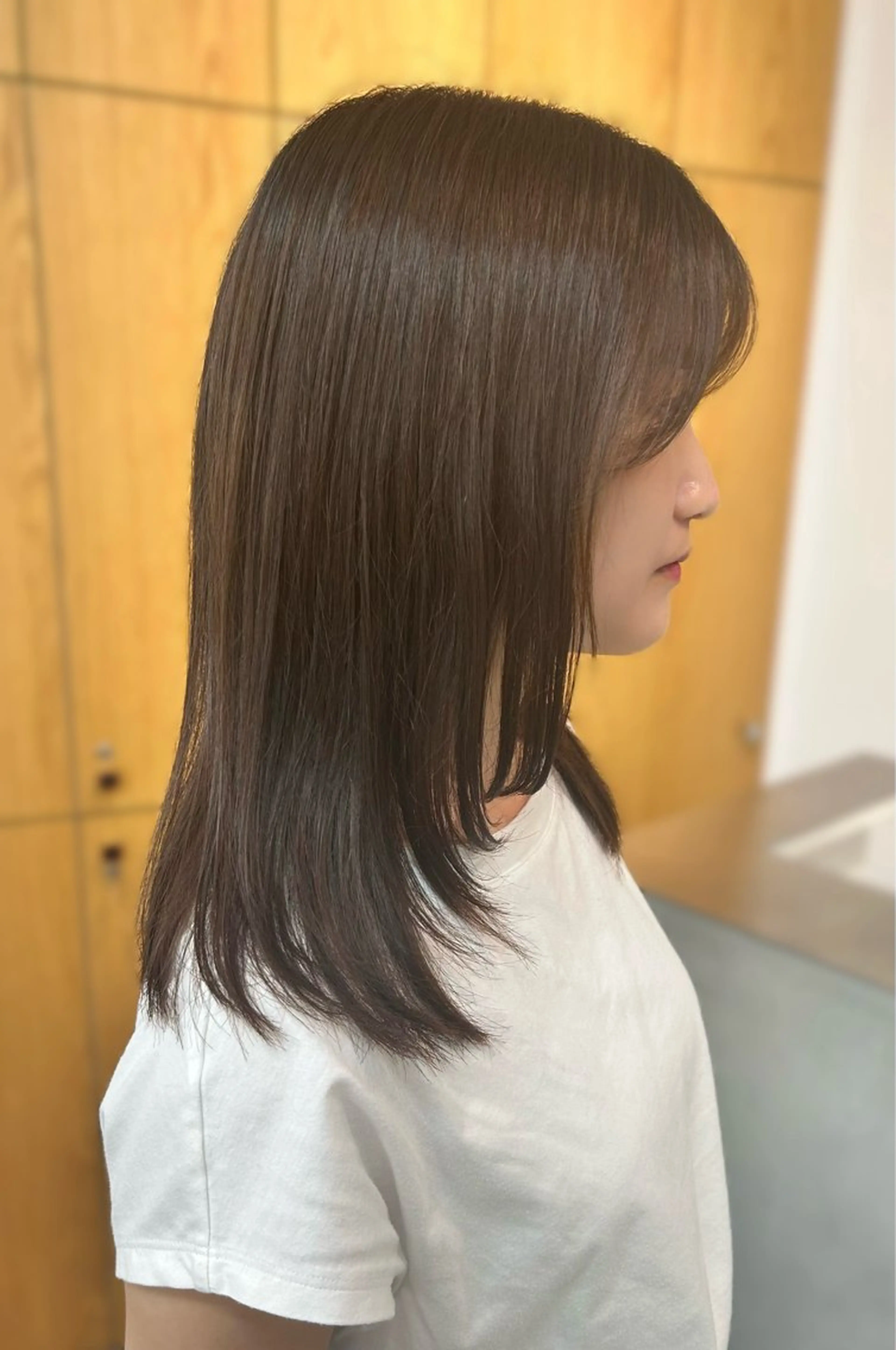 セミロング 【モデル募集中】りの ルネ北千住店のヘアスタイル