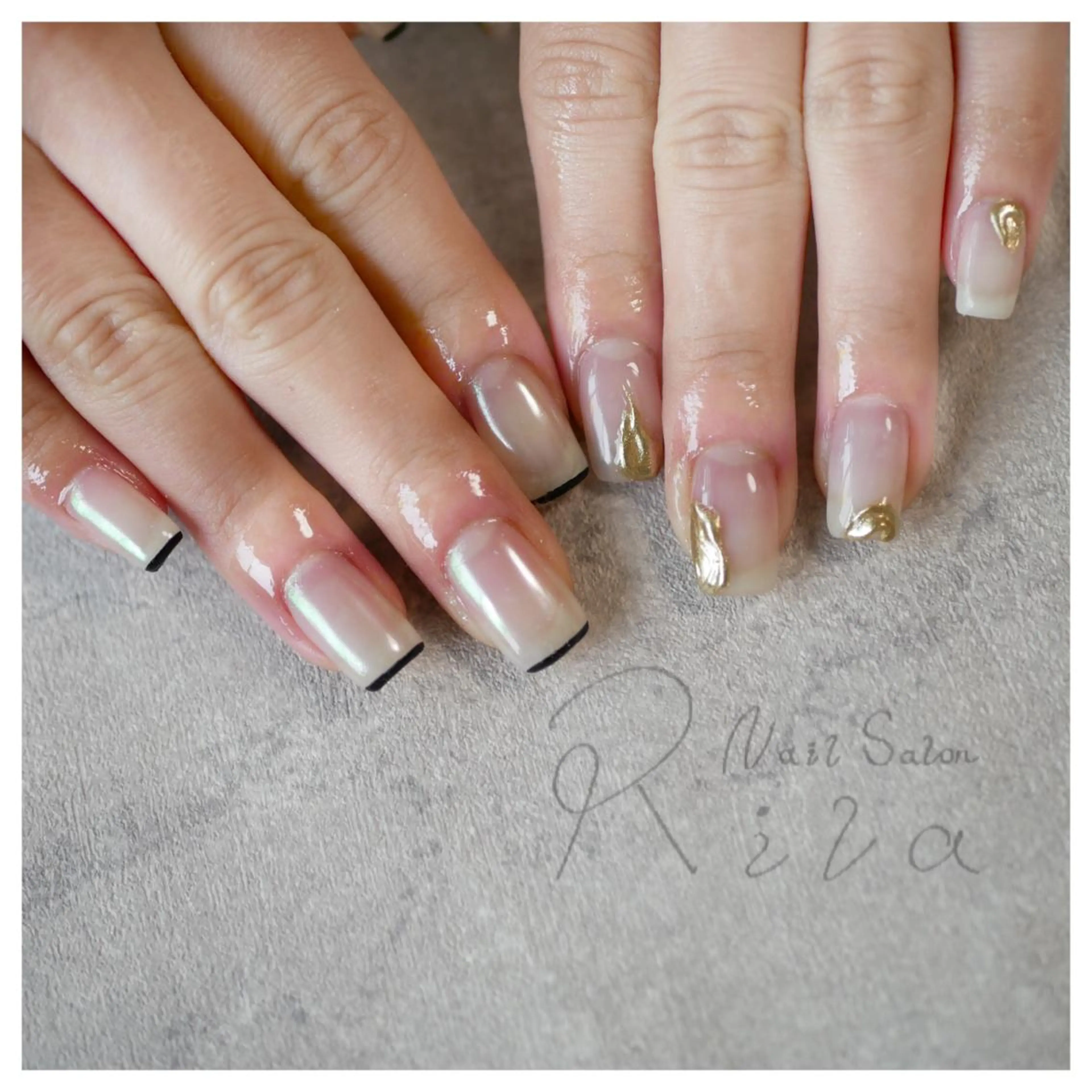 ネイル アートネイル ミラーネイル Nail salon Rilaのネイルデザイン