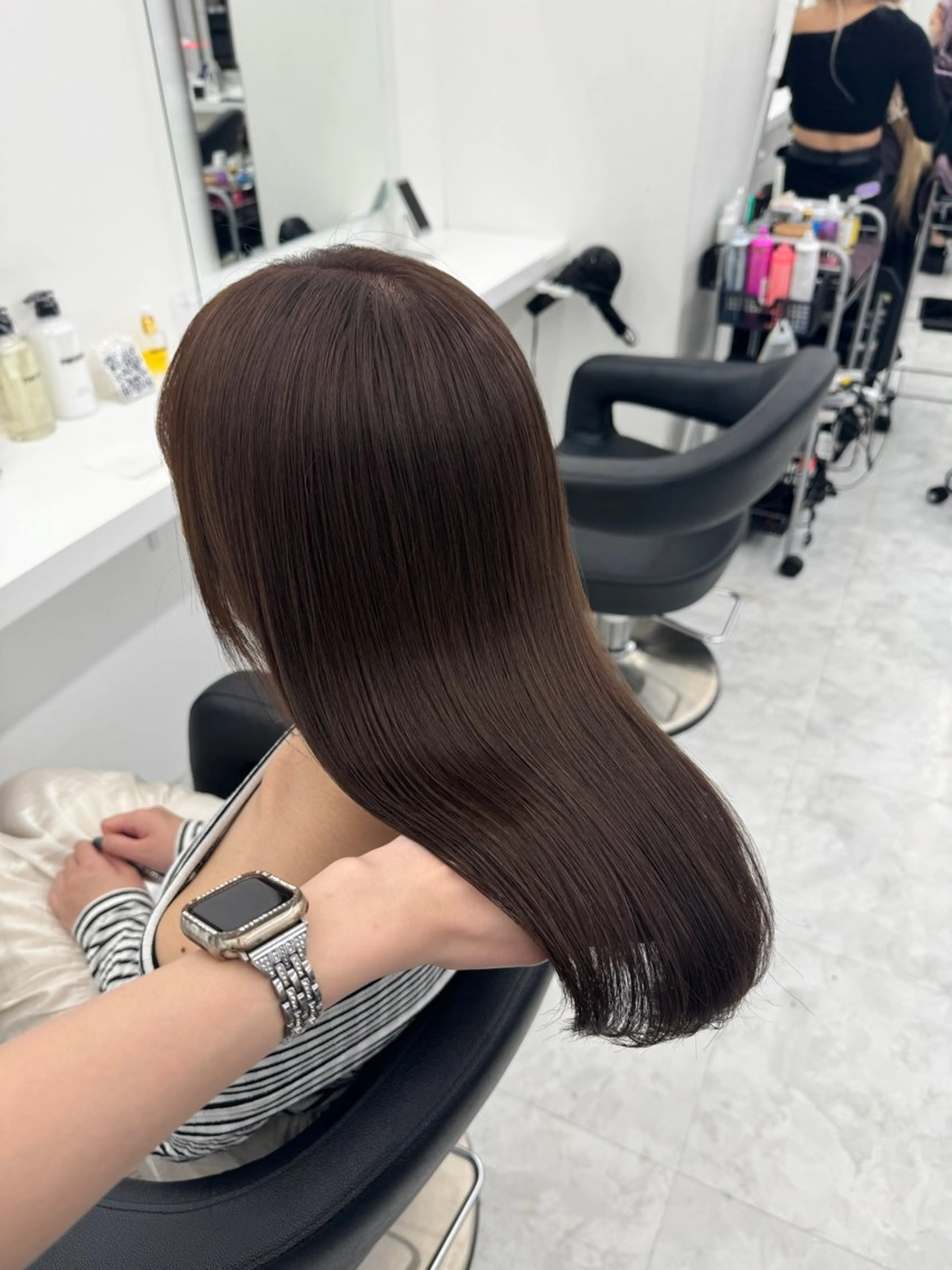 セミロング カラー カット ヘアカラー トリートメント ヘッドスパ ヘアセット 💖透明感カラー＆暗 髪専門💖Akariのヘアスタイル