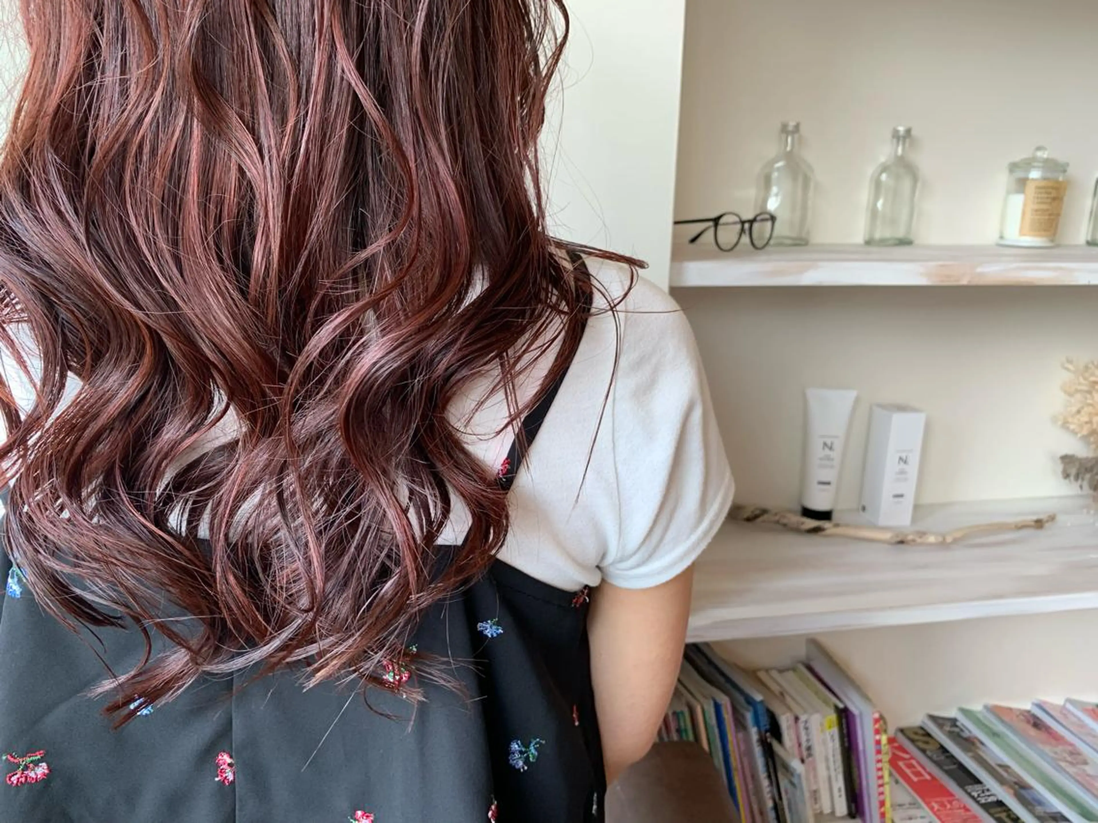 ロング カラー ピンクカラー ボブウルフ／ボブ Satsuki【名駅のヘアスタイル