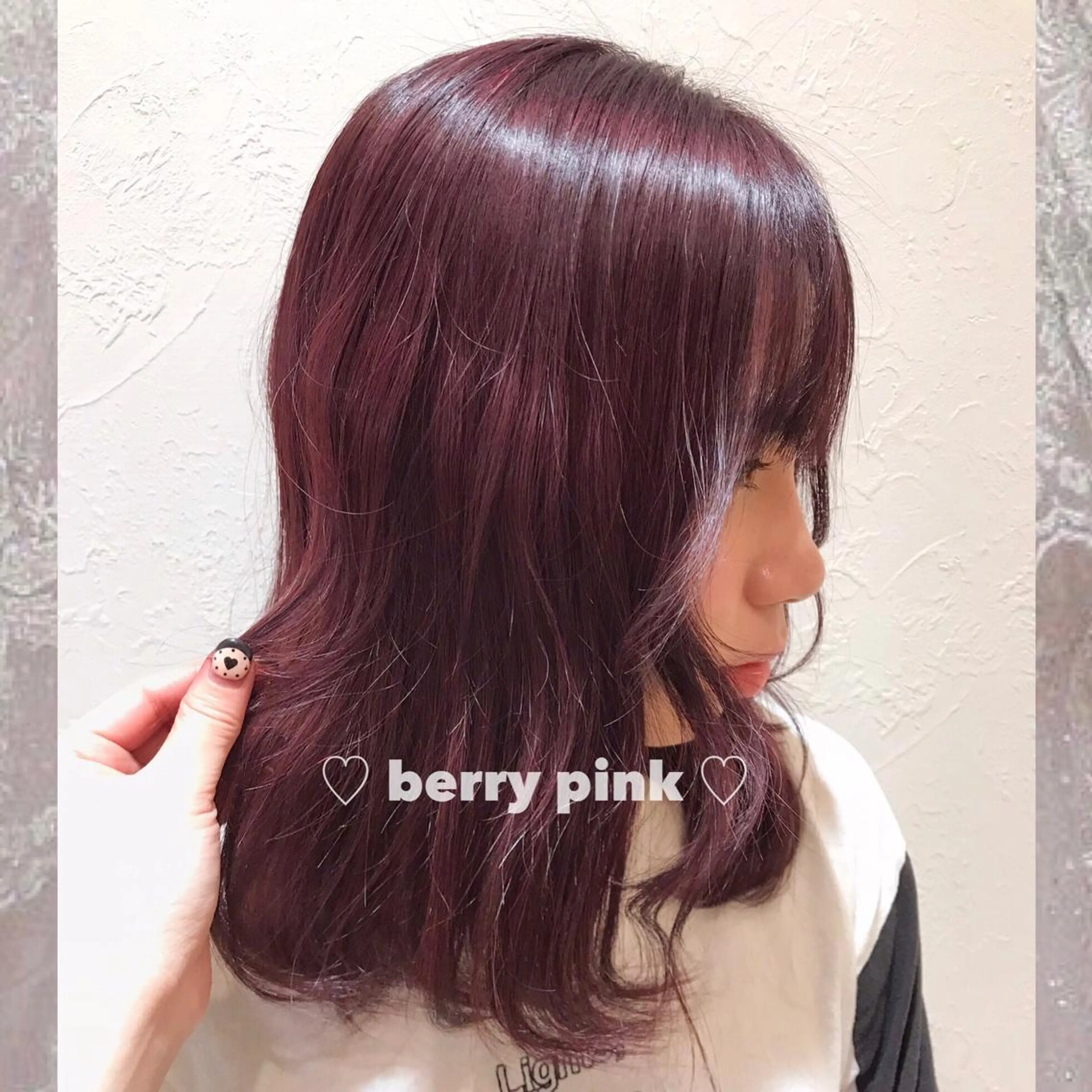 ミディアム ブリーチなしカラー ダブルカラーエクステのヘアスタイル