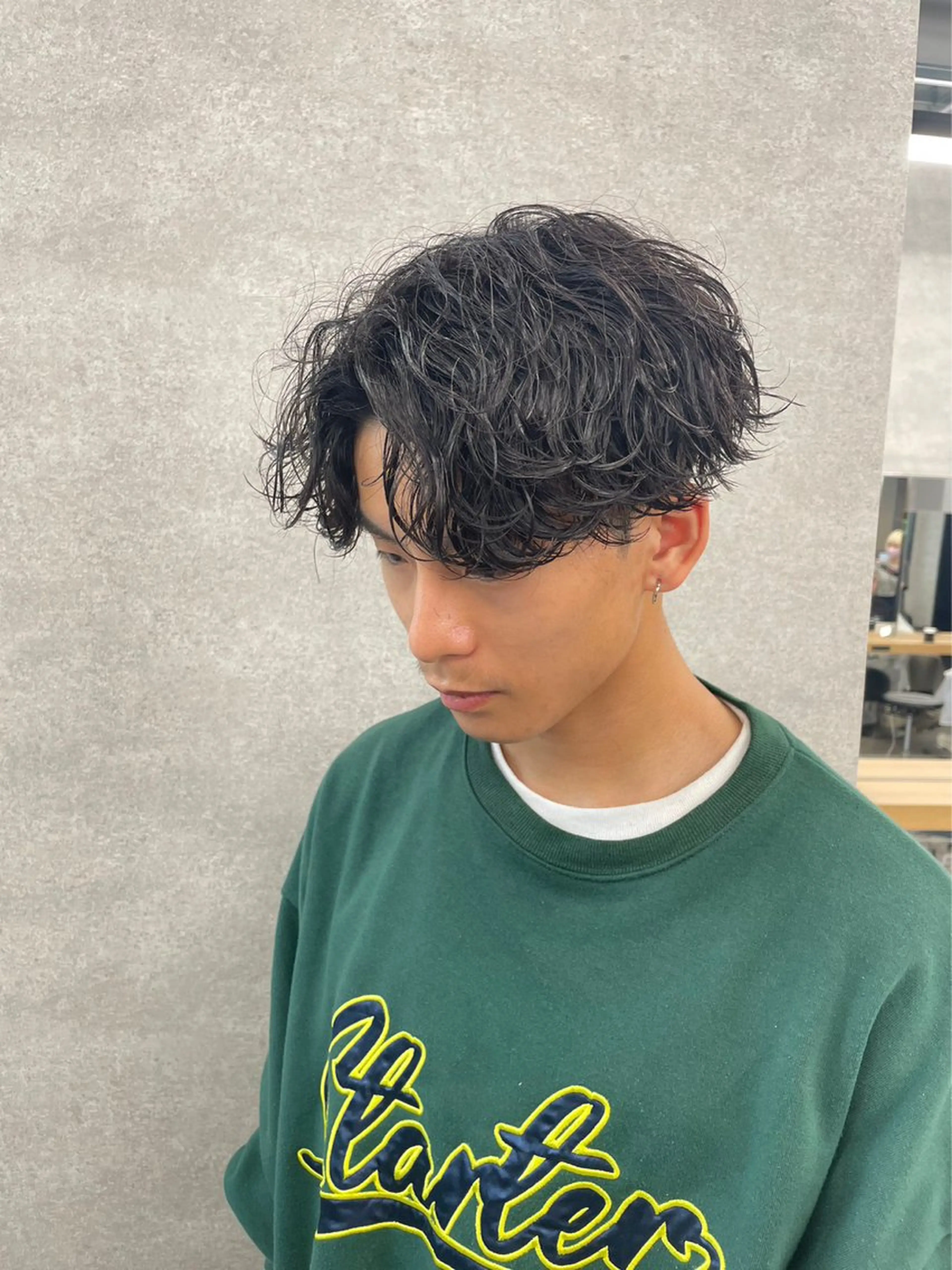 パーマ メンズ 渋谷サーフカール アメカジ美容師のヘアスタイル