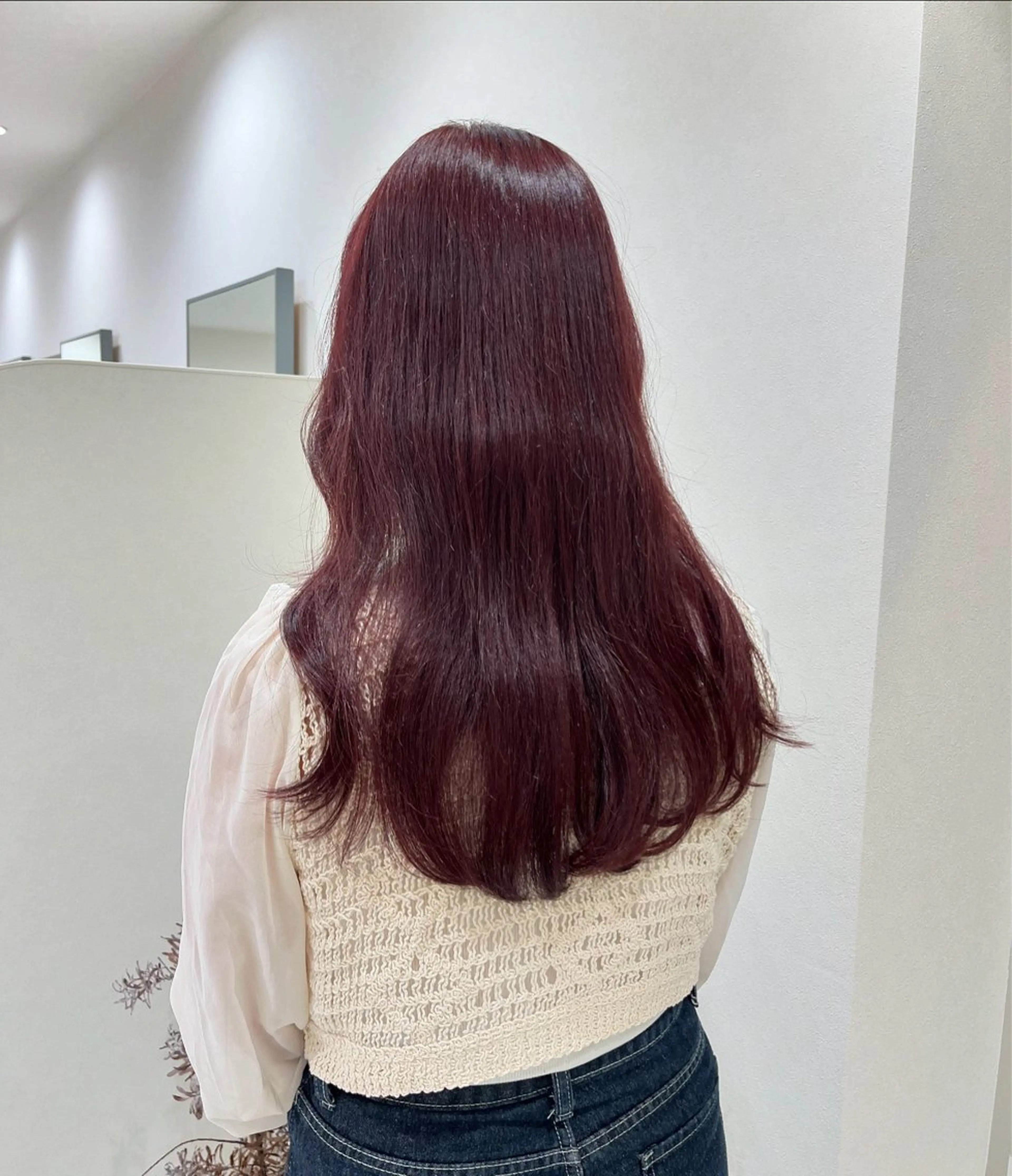 ロング カラー ブリーチ ダブルカラー ラベンダーカラー ブリーチなしカラー ピンクカラー sabo ladies salon所属・ヨシカ/透明感カラー 酸性ストレートのヘアスタイル