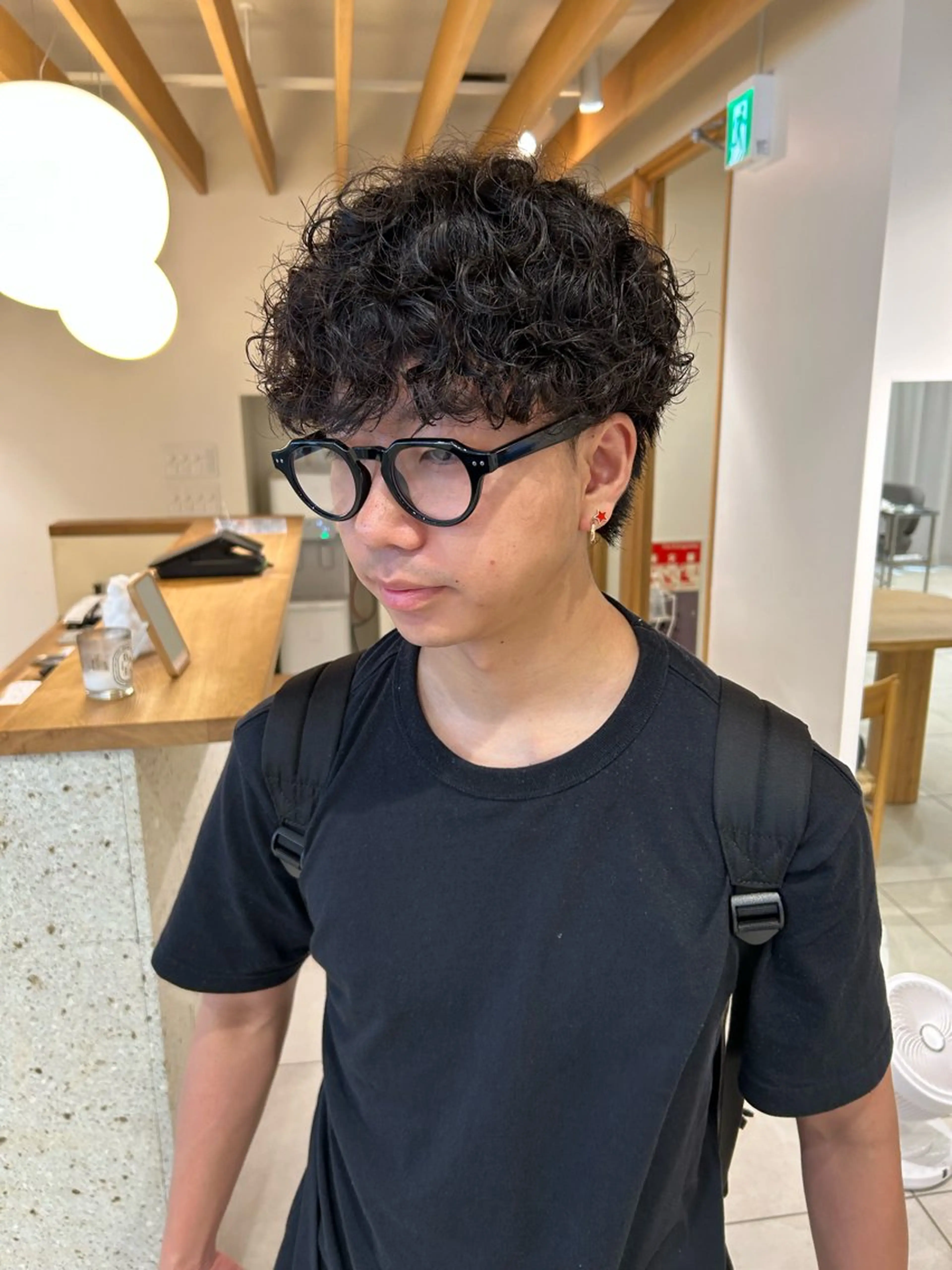 パーマ メンズ メンズパーマ プードルパーマ プードルパーマ カット パーマ カットモデル/ パーマ/リオのヘアスタイル