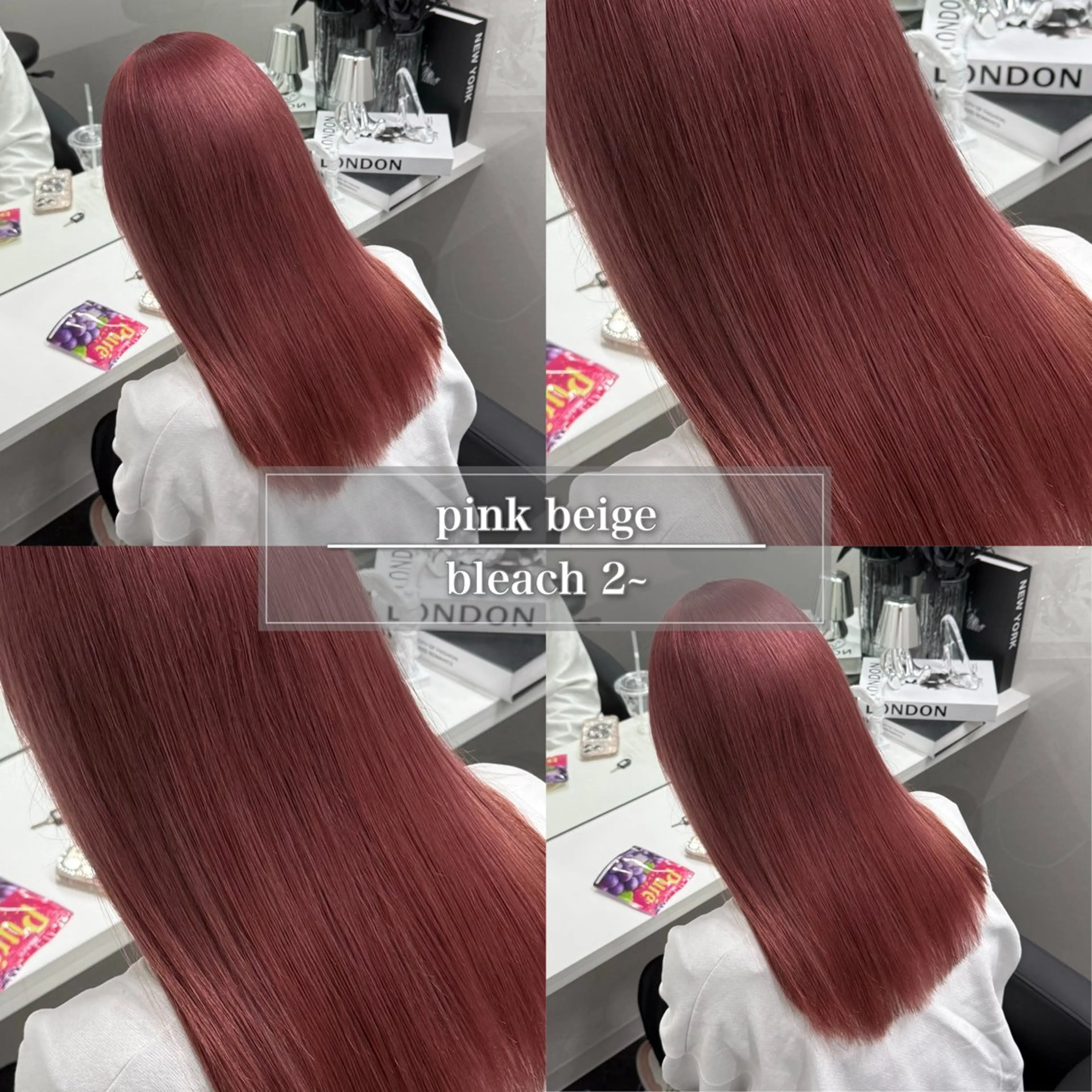 セミロング カラー ベージュカラー ブリーチ ブラウンカラー デザインカラー ハイトーンカラー ヘアカラー トリートメント Shido/ 髪質改善/上質艶髪のヘアスタイル