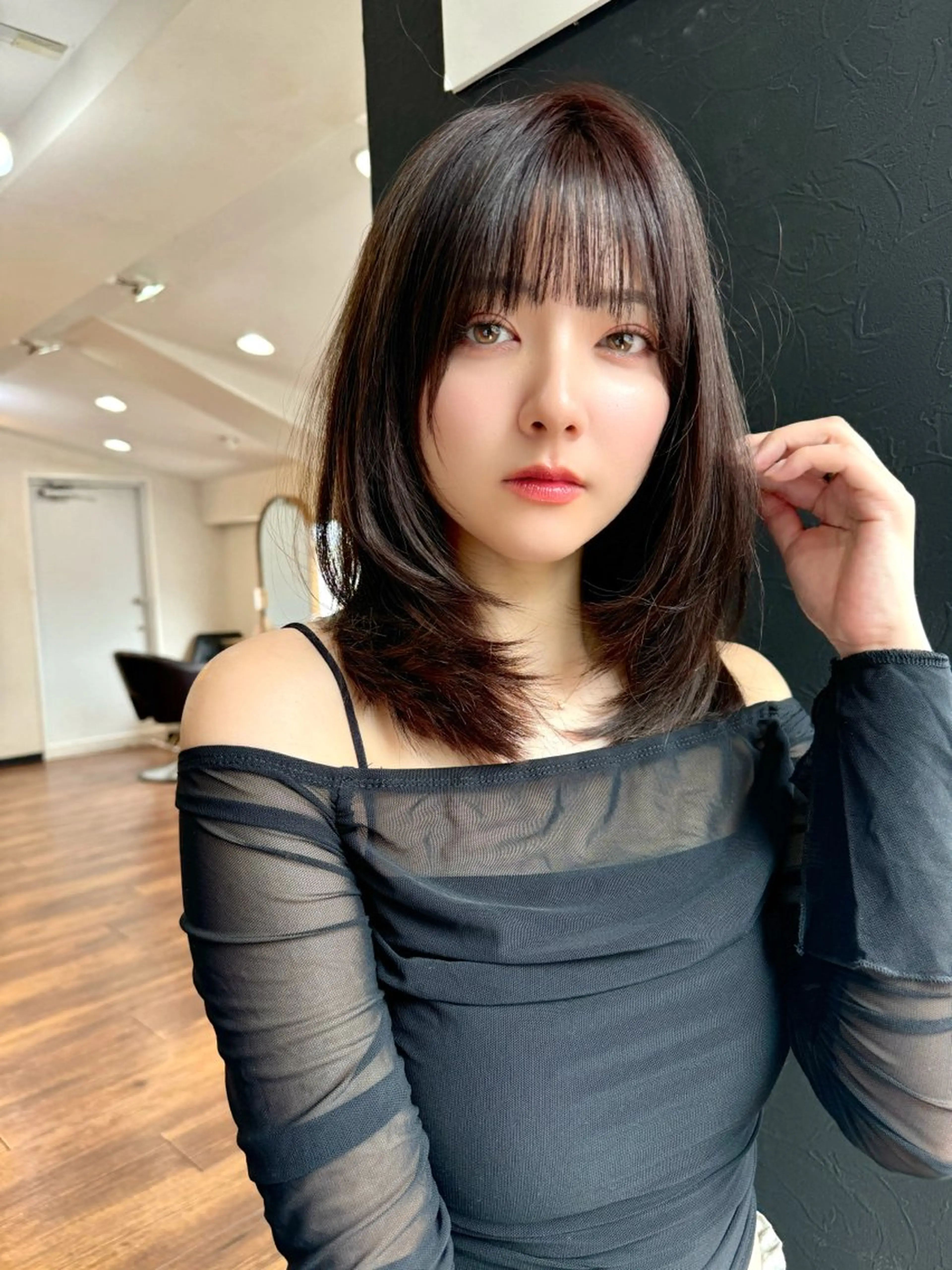 ロング カラー レイヤーカット 似合わせレイヤー 🇰🇷荒木洋文のヘアスタイル