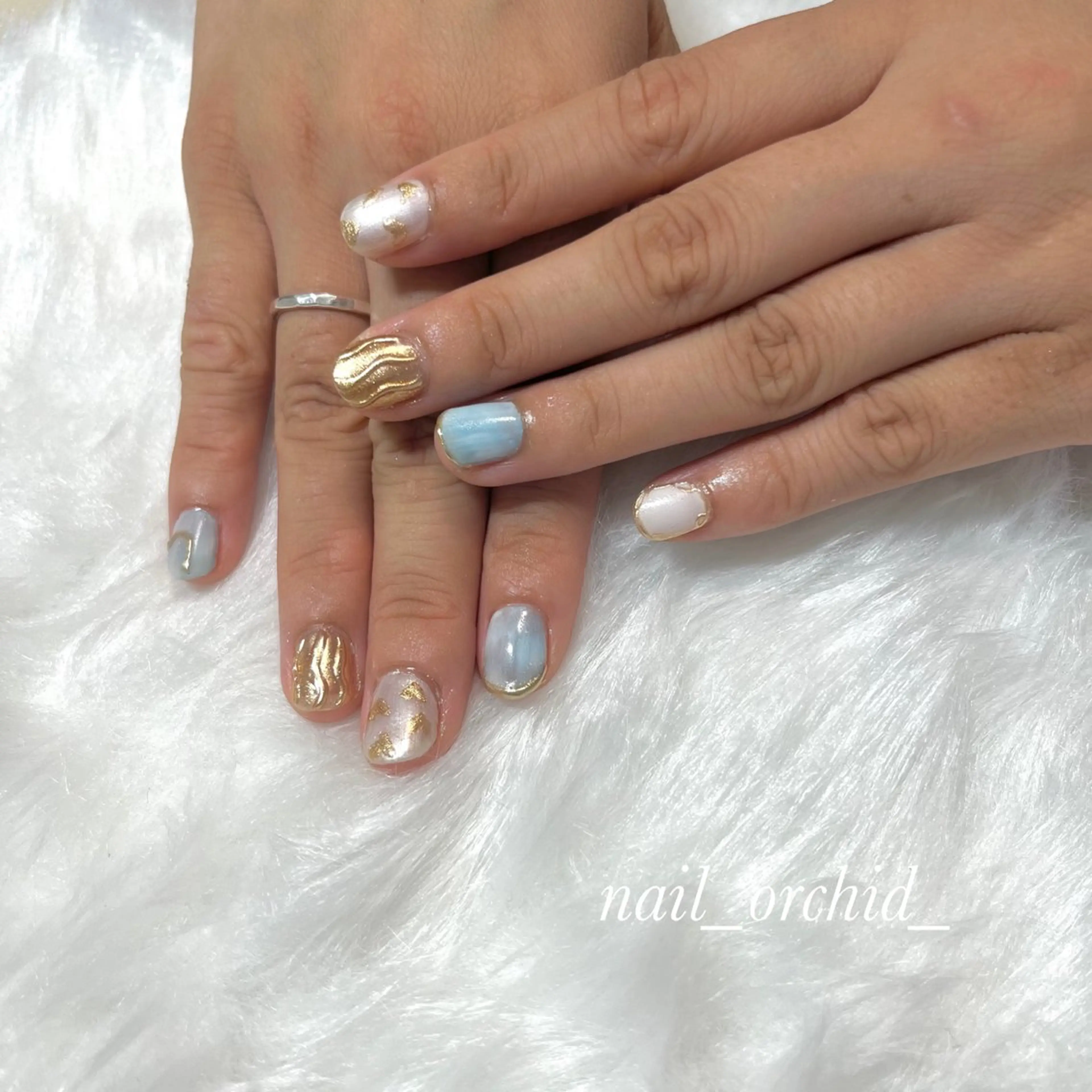 ネイル フットネイル フレンチネイル グラデーション 持ち込み ワンカラーネイル ハンドネイル nail salon orchidのネイルデザイン