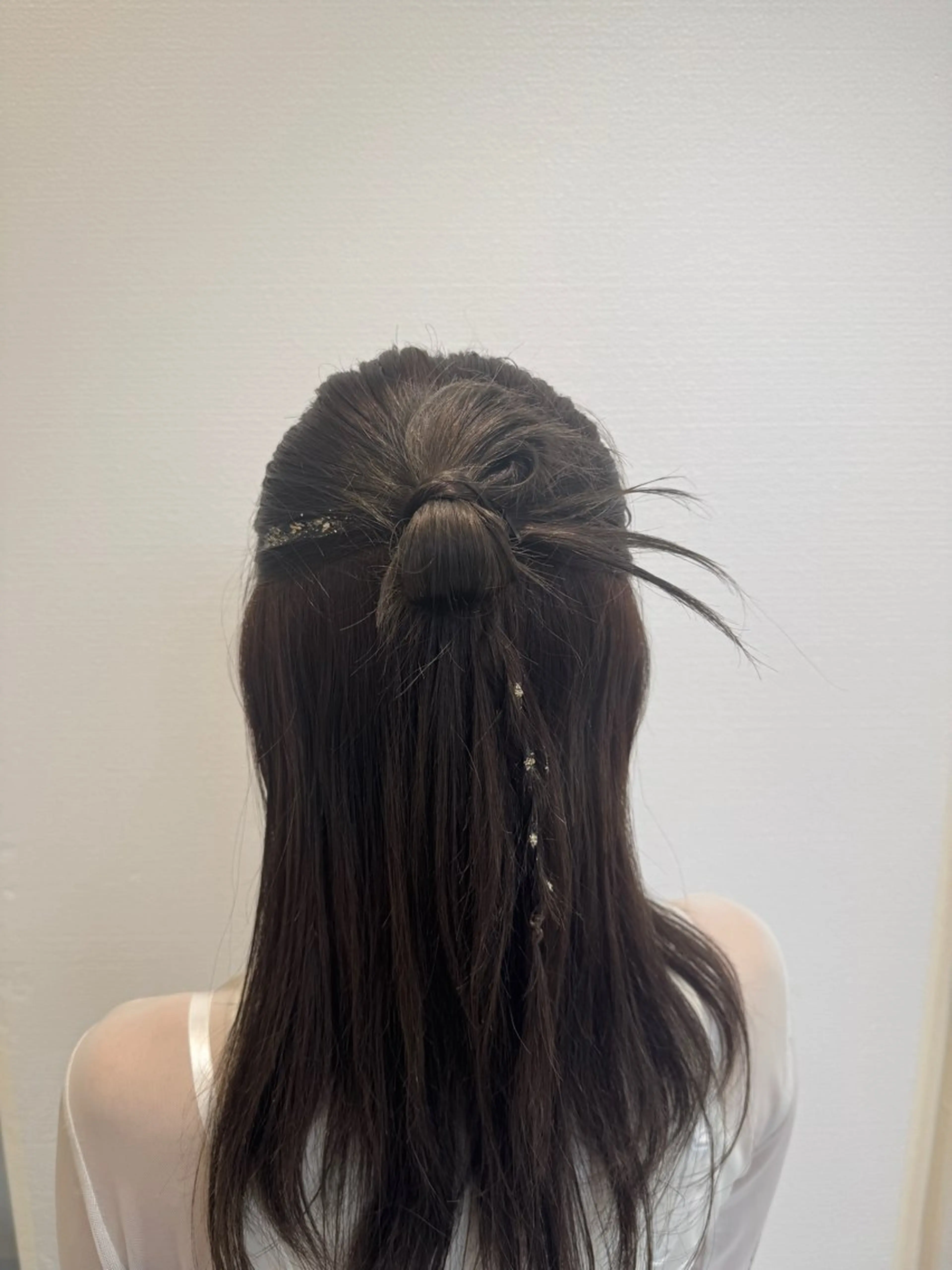 ロング ヘアセット メンズパーマ/センタ ーパート/春花 美咲のヘアスタイル