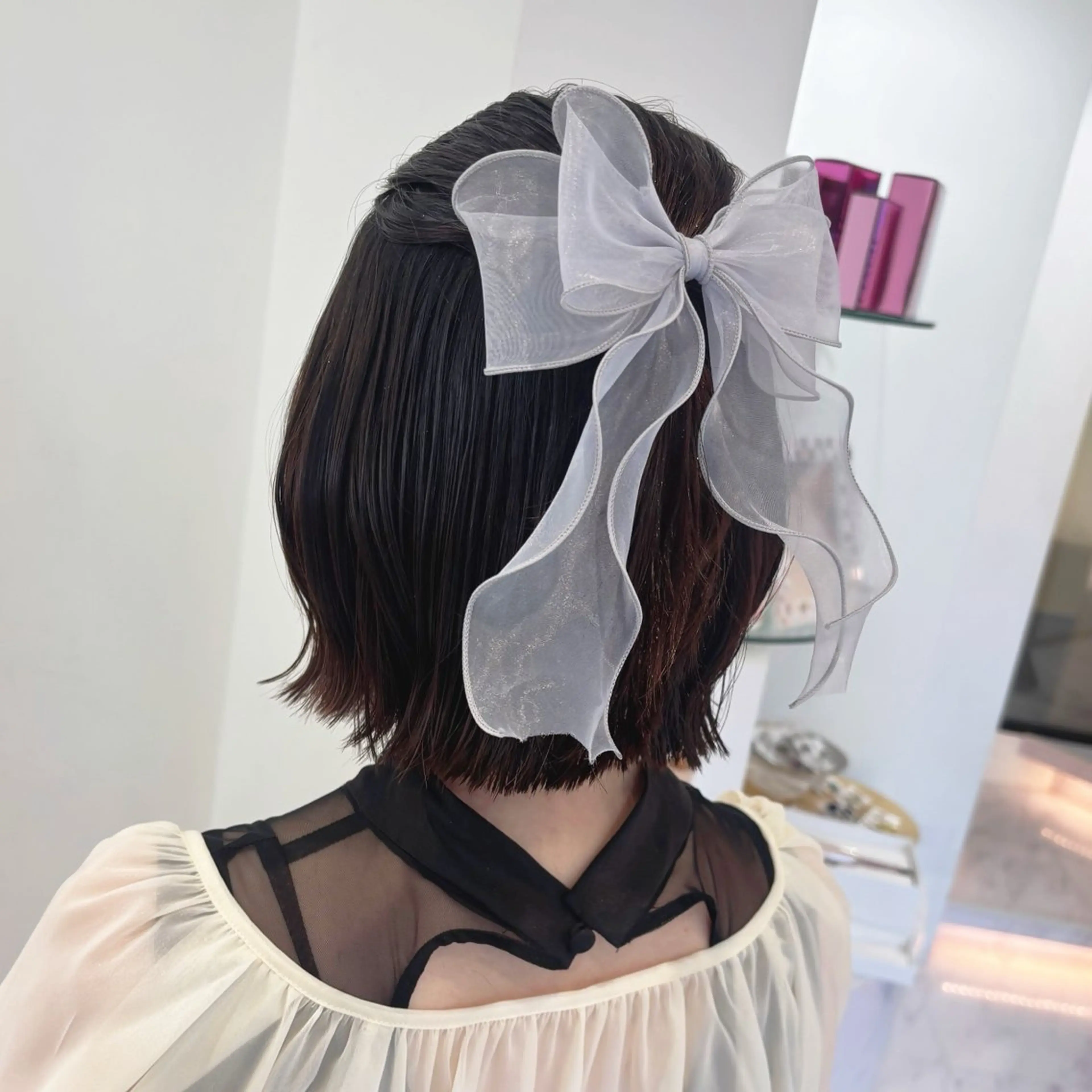 ショート ヘアアレンジ Ayu🍯/名駅/ブ リーチカラー/ヘアメのヘアスタイル