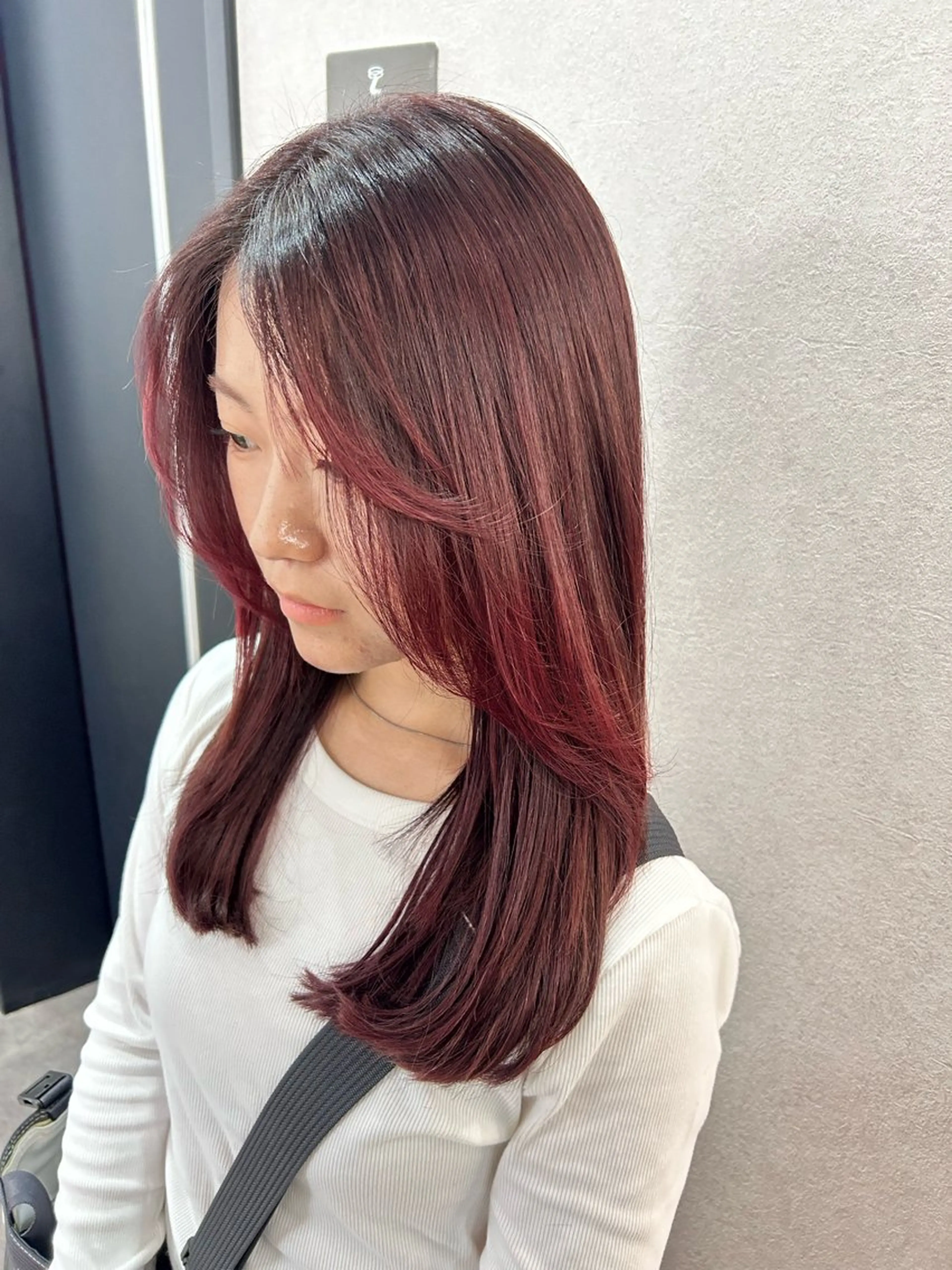 ロング エクステ レイヤーカット エクステ/心斎橋/ ハイトーン/ミサキのヘアスタイル