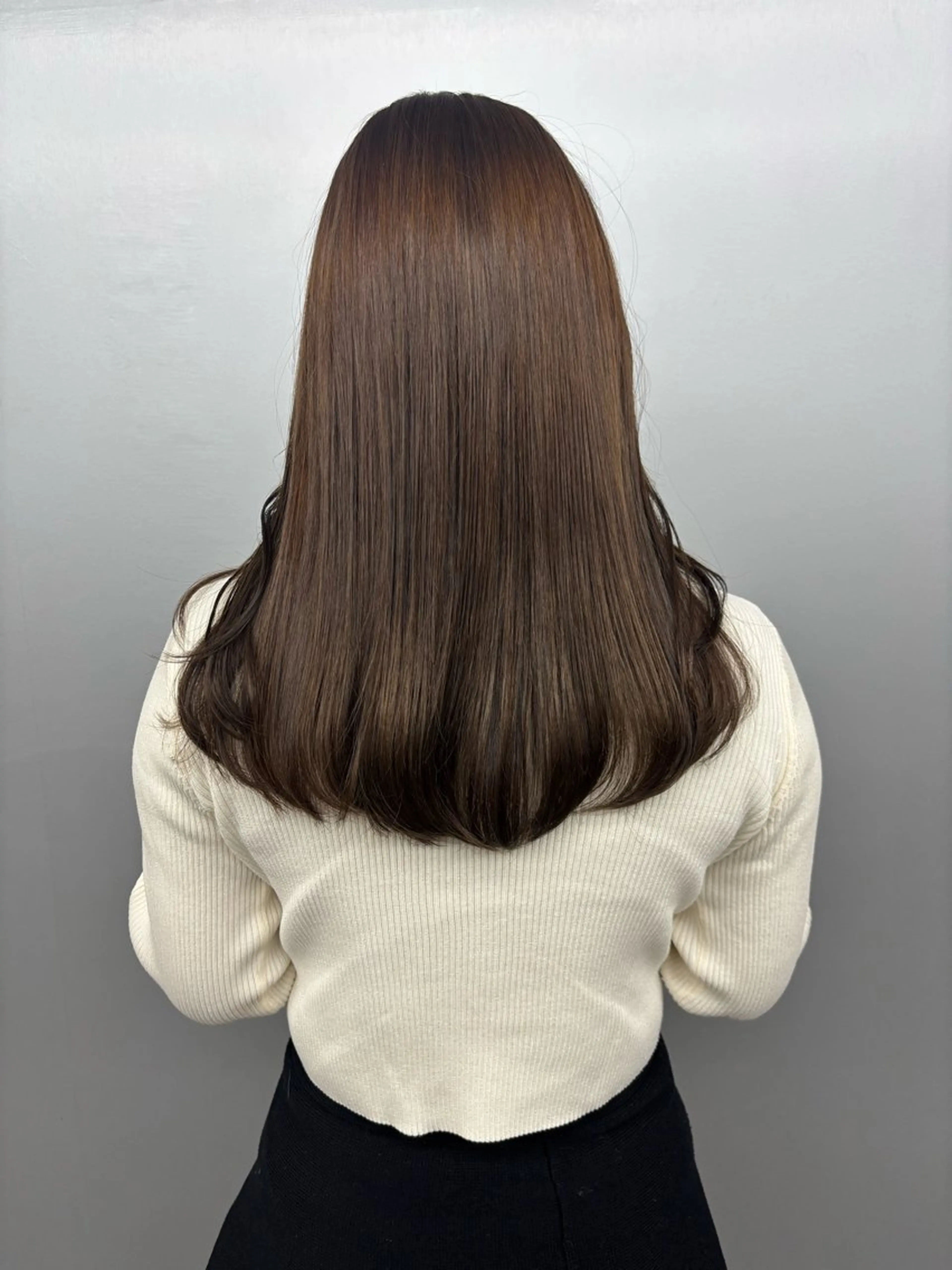 セミロング カラー ヘアカラー ベージュ/グレージュ 🧸あやか/表参道のヘアスタイル
