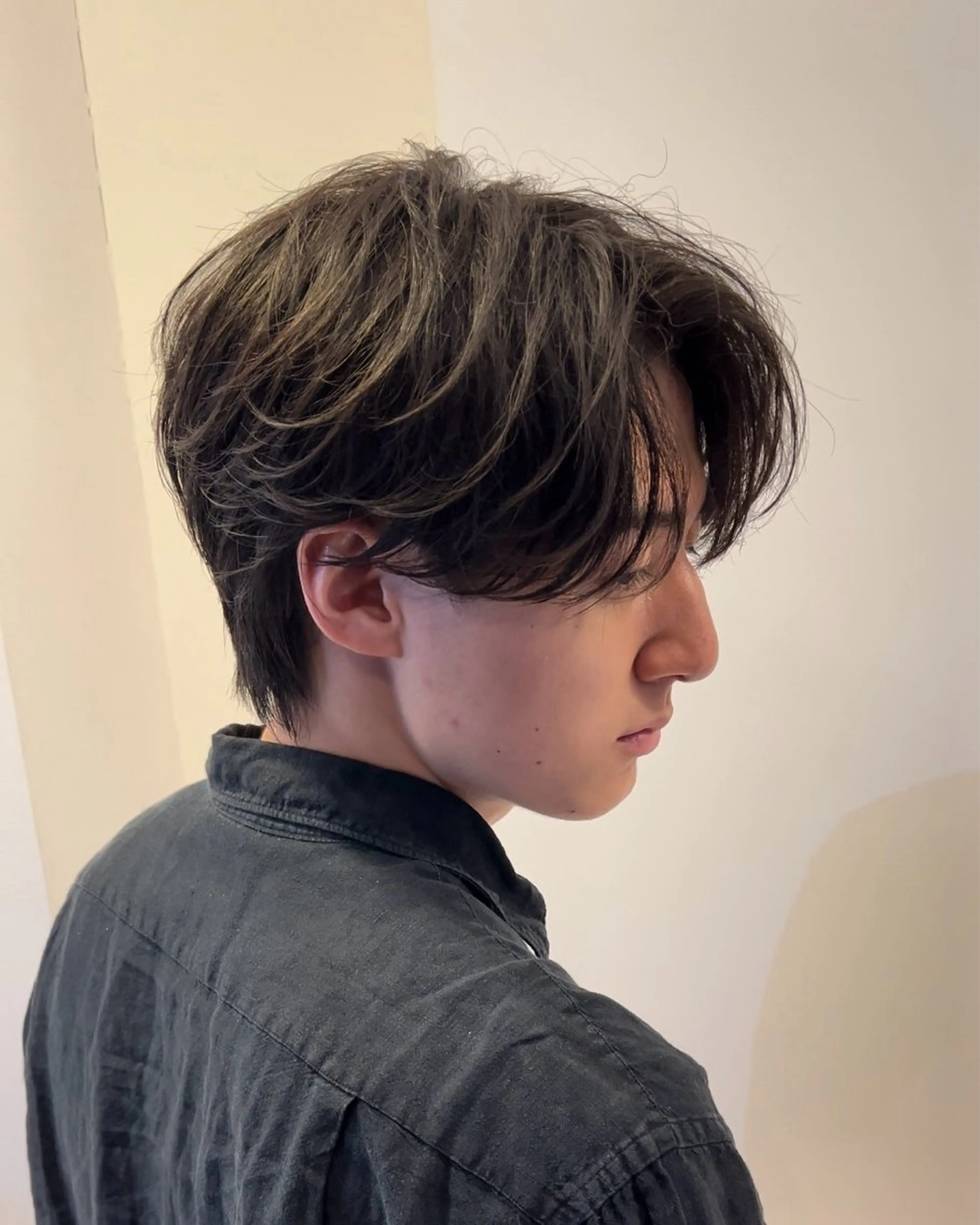 ショート カラー メンズ ハンサムショート アッシュ 透明感カラー ショートヘア NAOKI/レイヤー /ショート/ボブのヘアスタイル