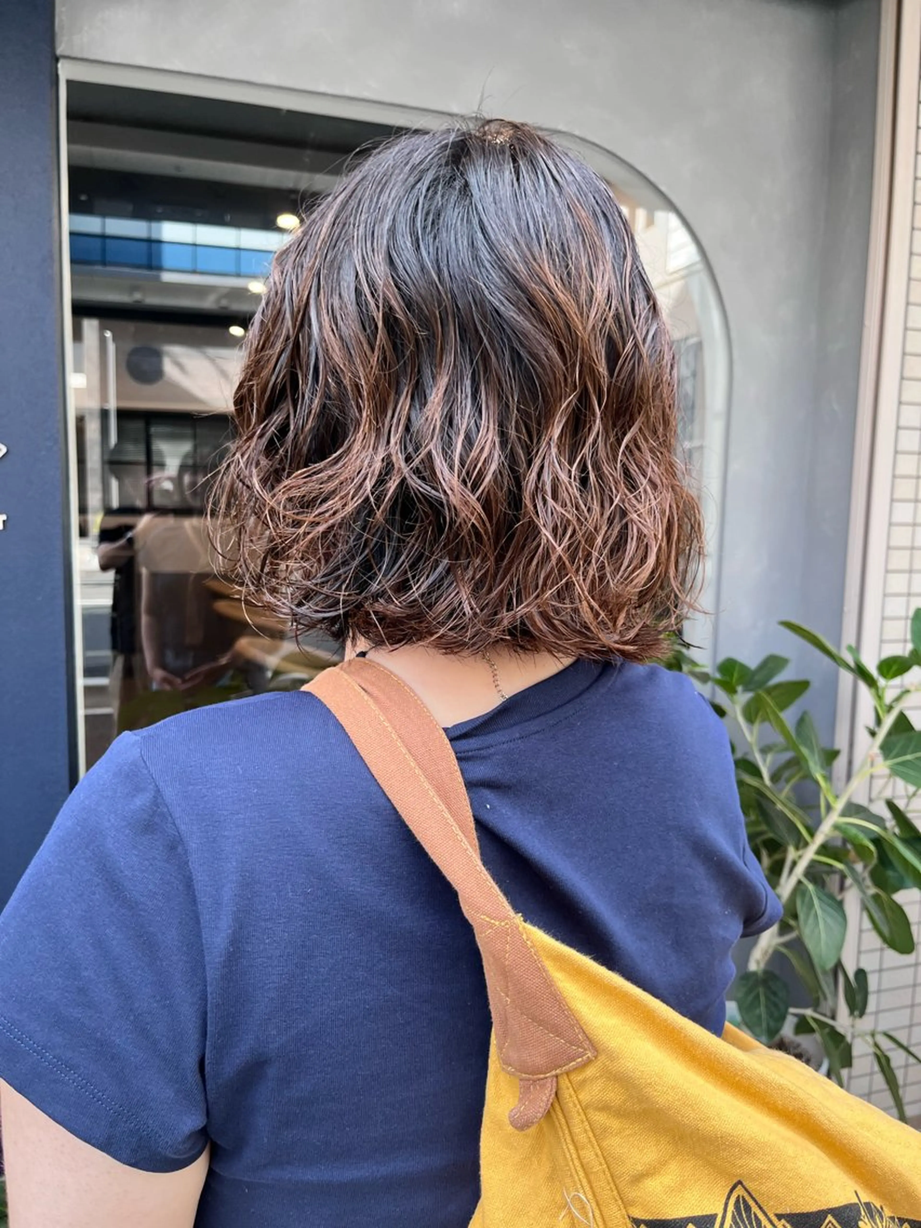 ミディアム パーマ ミディアムパーマ カット パーマ トリートメント dogstar小林諒 レイヤー/ブリーチのヘアスタイル