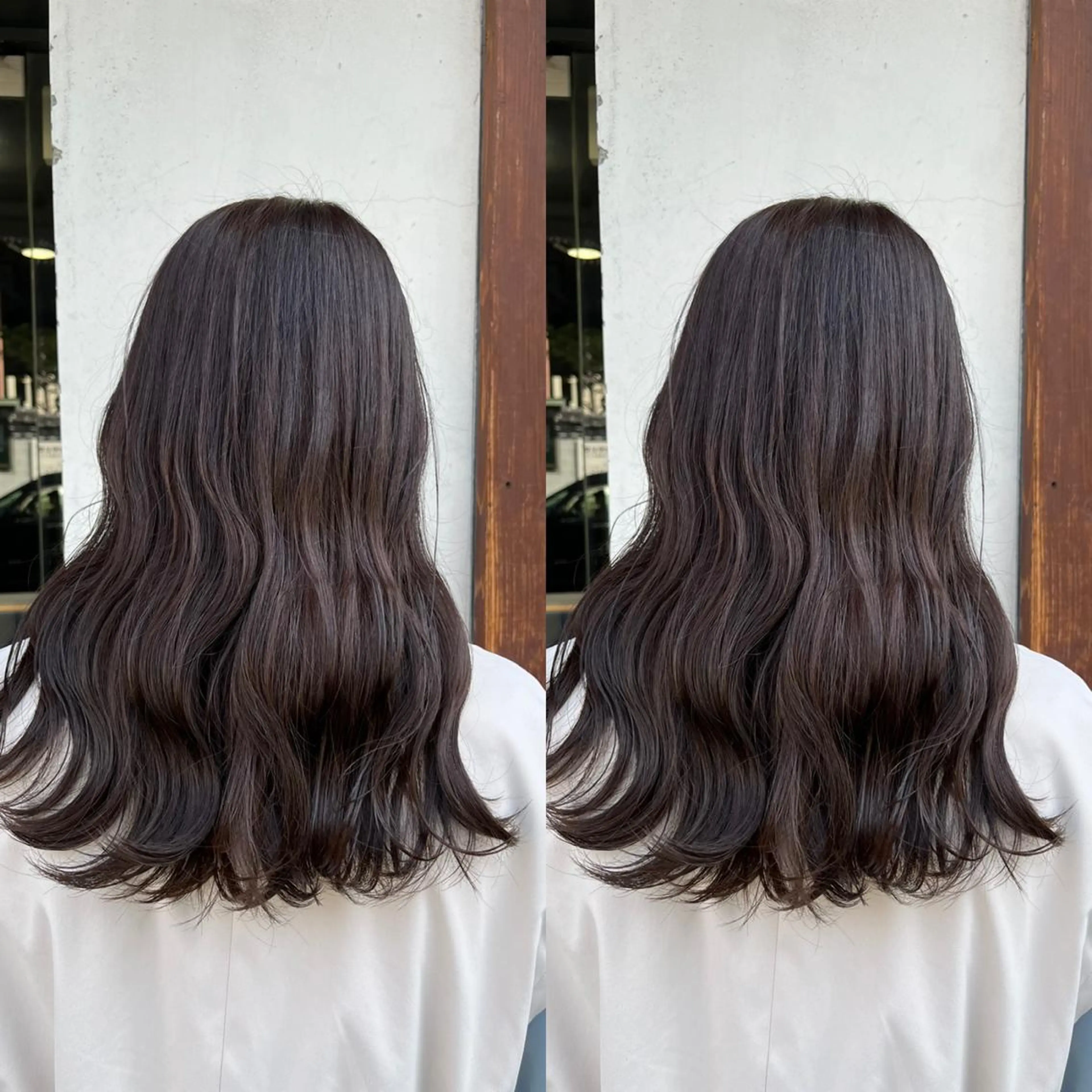 セミロング カラー 髪質改善･縮毛矯正 特化･ユウシンのヘアスタイル