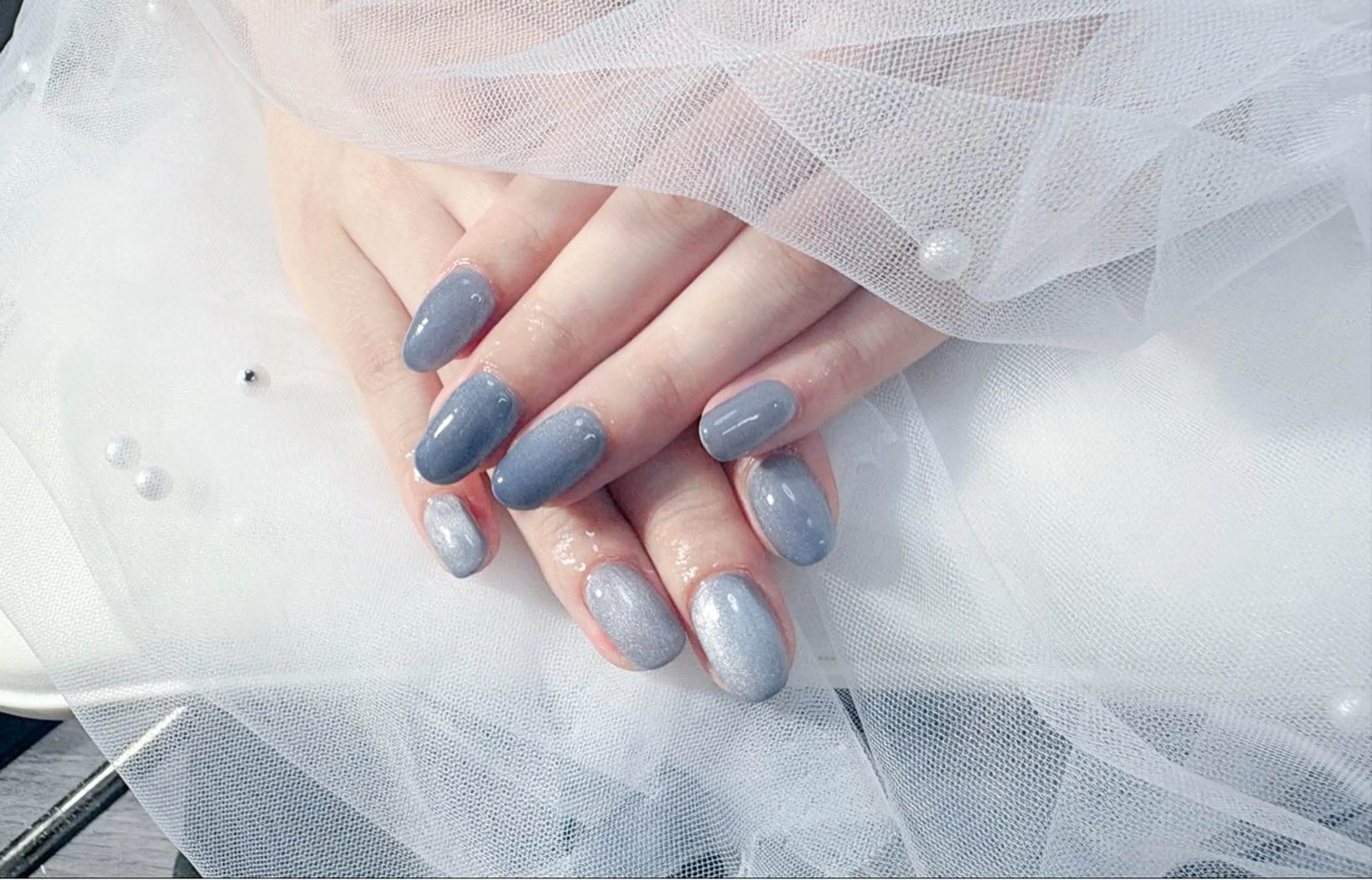フィルイン🆗自爪を守る💐🫧【オフ込】マグネット🧲50種類以上から選べる💅2色までOK🩷🩵の写真