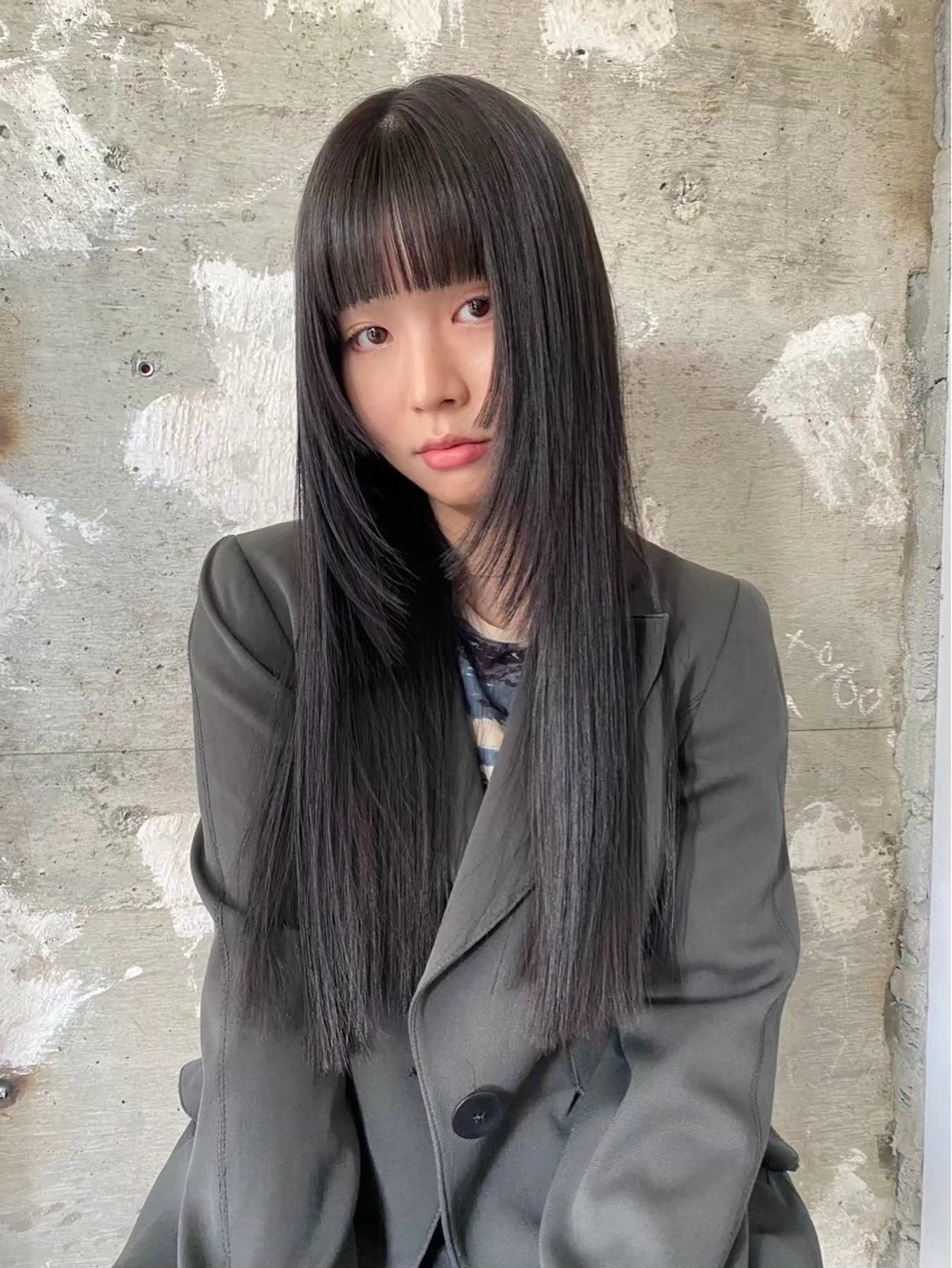 ロング 落合智登世🌀トリー トメントモデル募集中のヘアスタイル