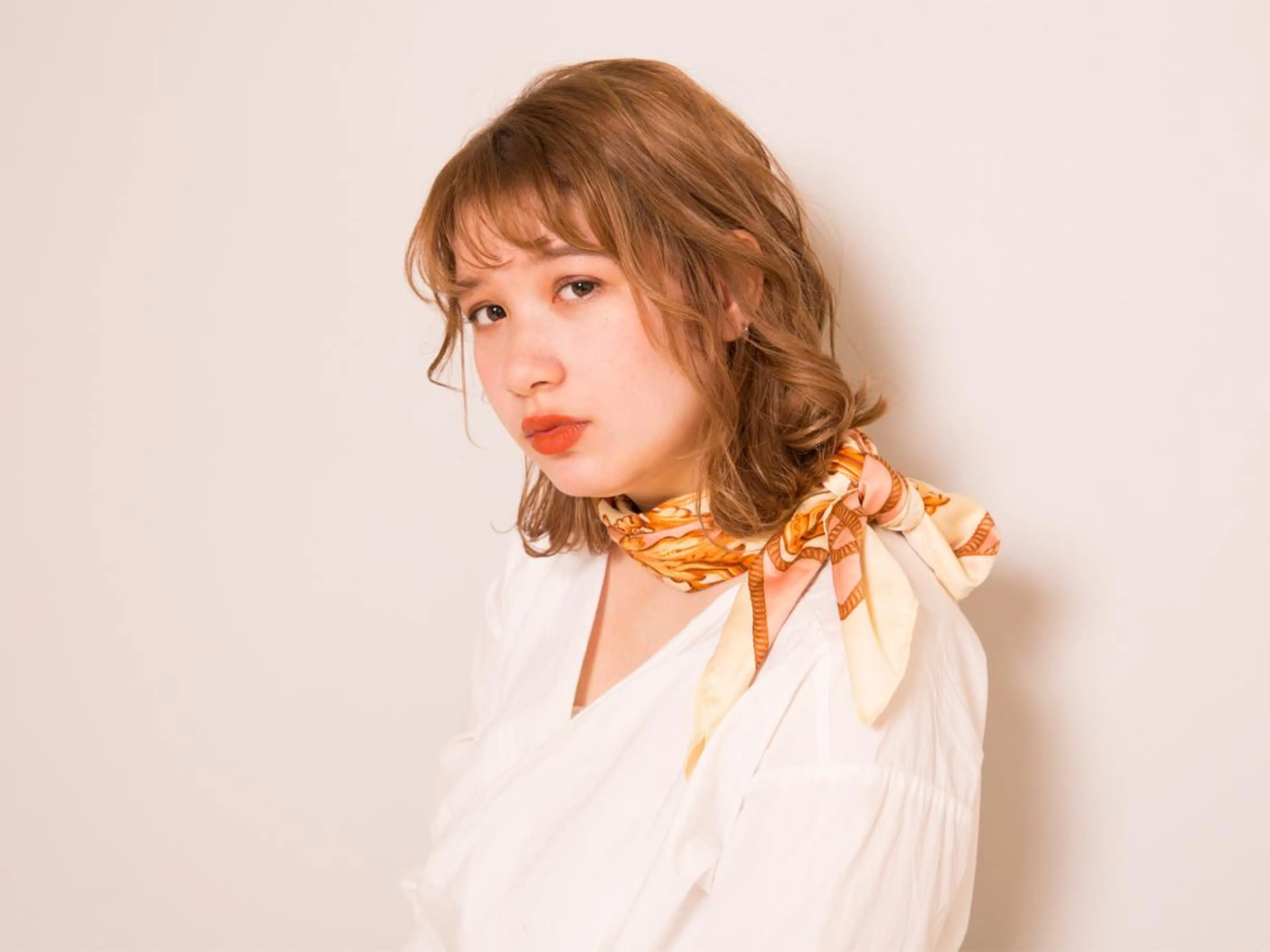 ミディアム カラー ヘアアレンジ 透明感カラー ACE所属・高橋 侑李のヘアスタイル