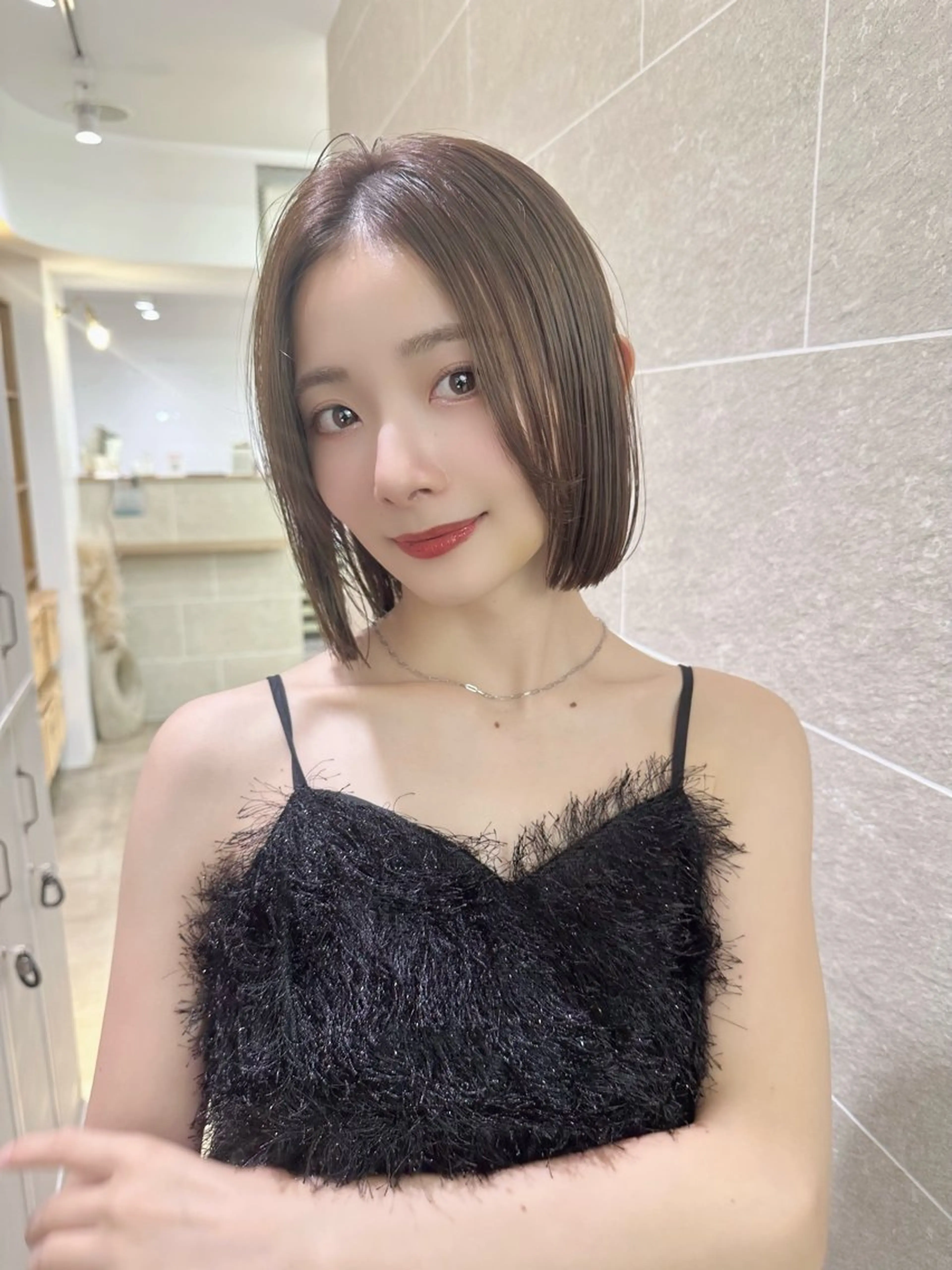 ミディアム 美髪縮毛矯正 /髪質改善のヘアスタイル