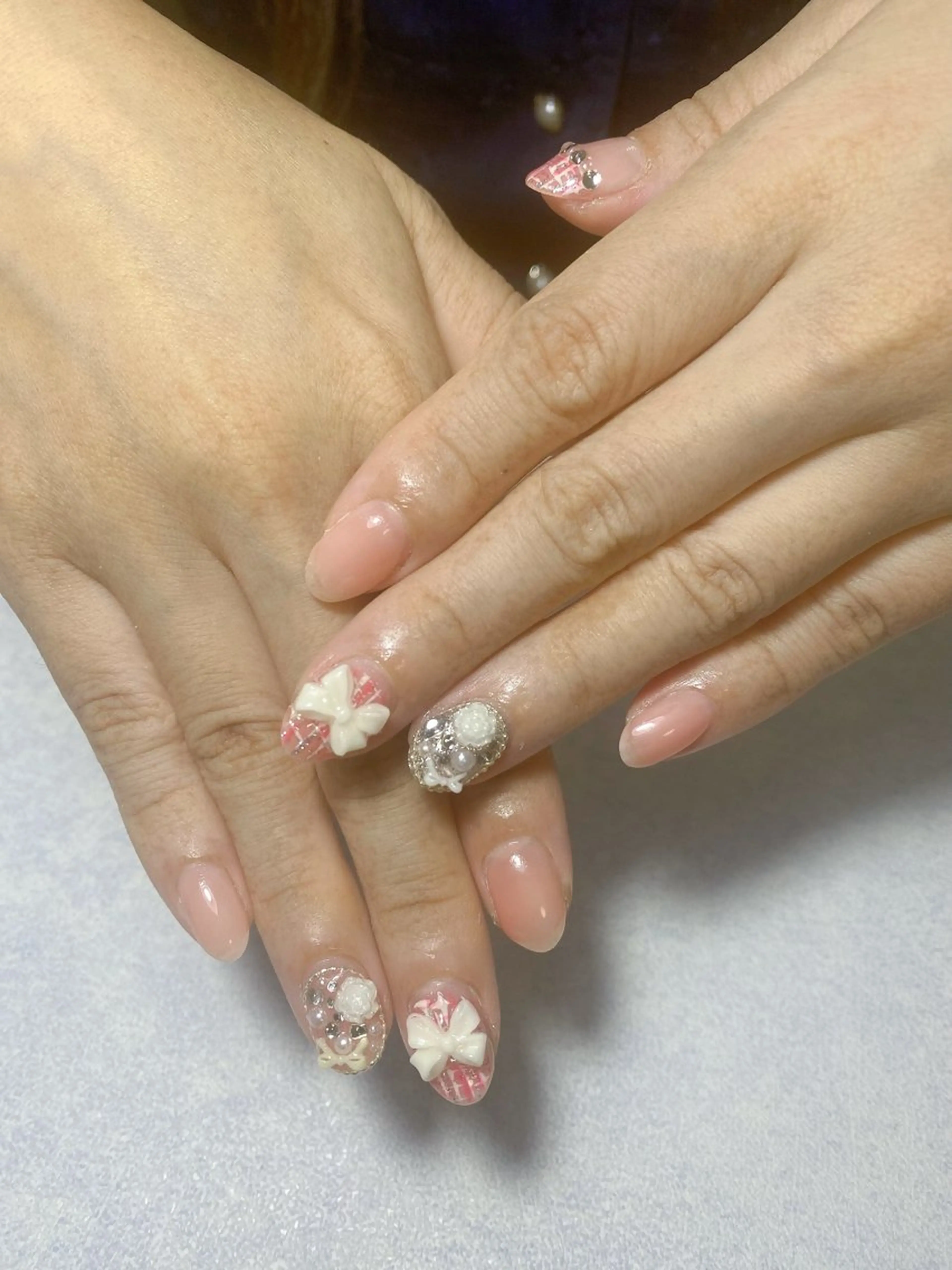 ネイル アートネイル フレンチネイル ジェルネイル グラデーション 韓国ネイル Nail Salon kihi大塚店のネイルデザイン