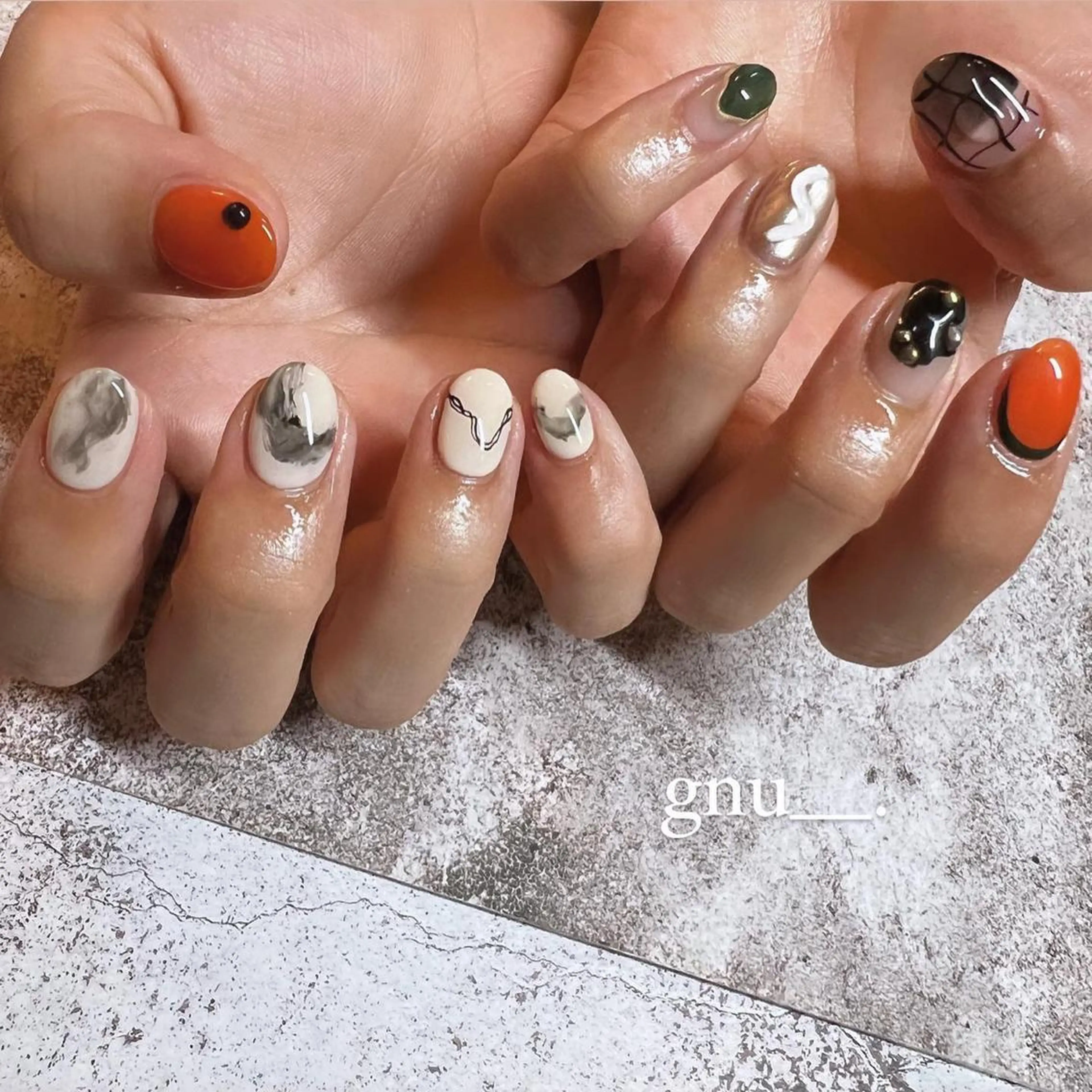 ネイル ハンドネイル gnu__. nailのネイルデザイン