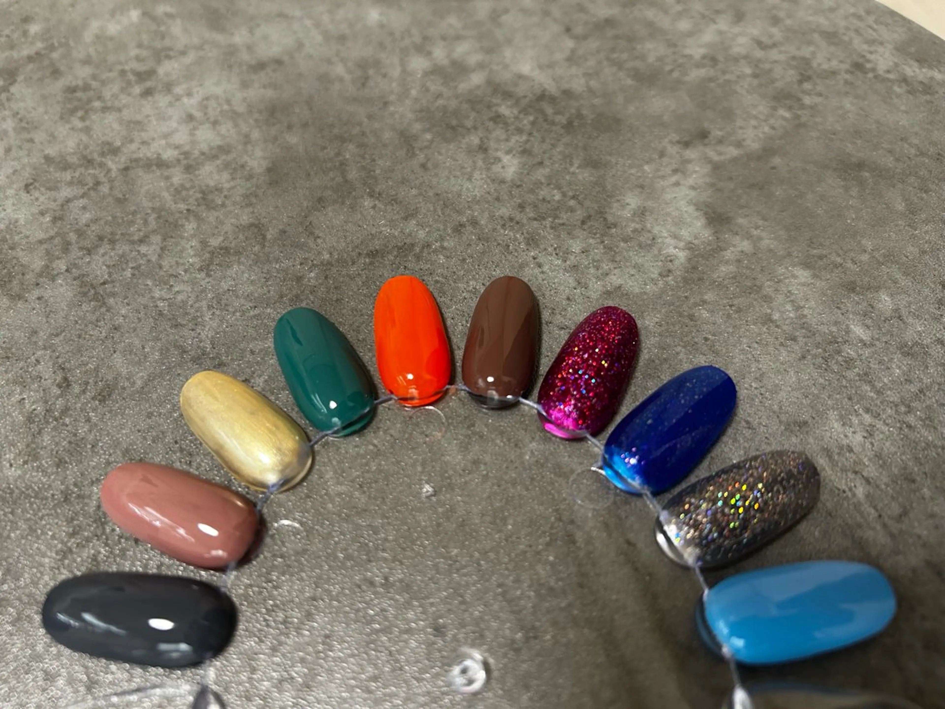 フットネイルポリッシュワンカラーの写真