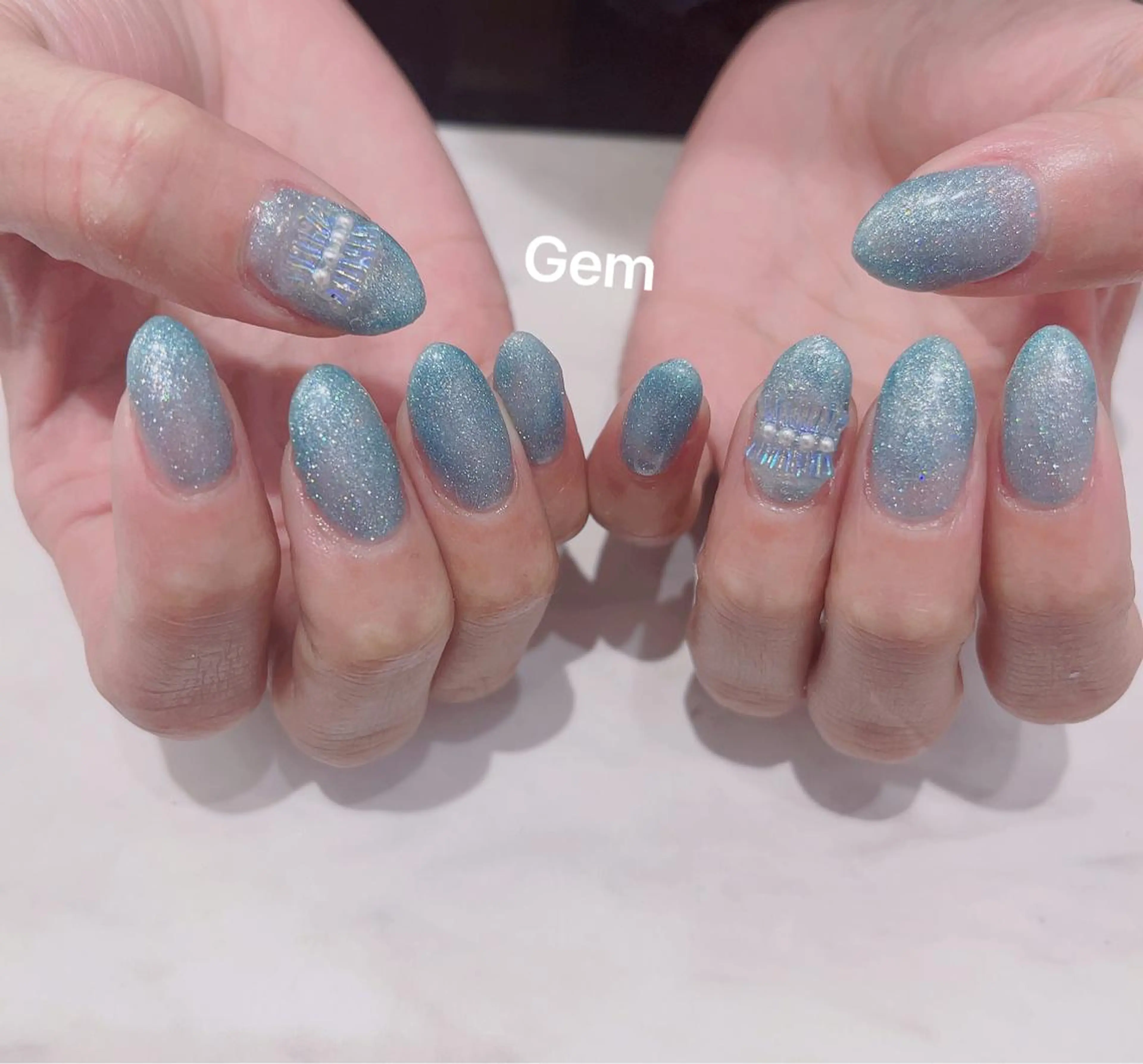 ネイル 春ネイル GEM  the beautyのマツエク・マツパデザイン