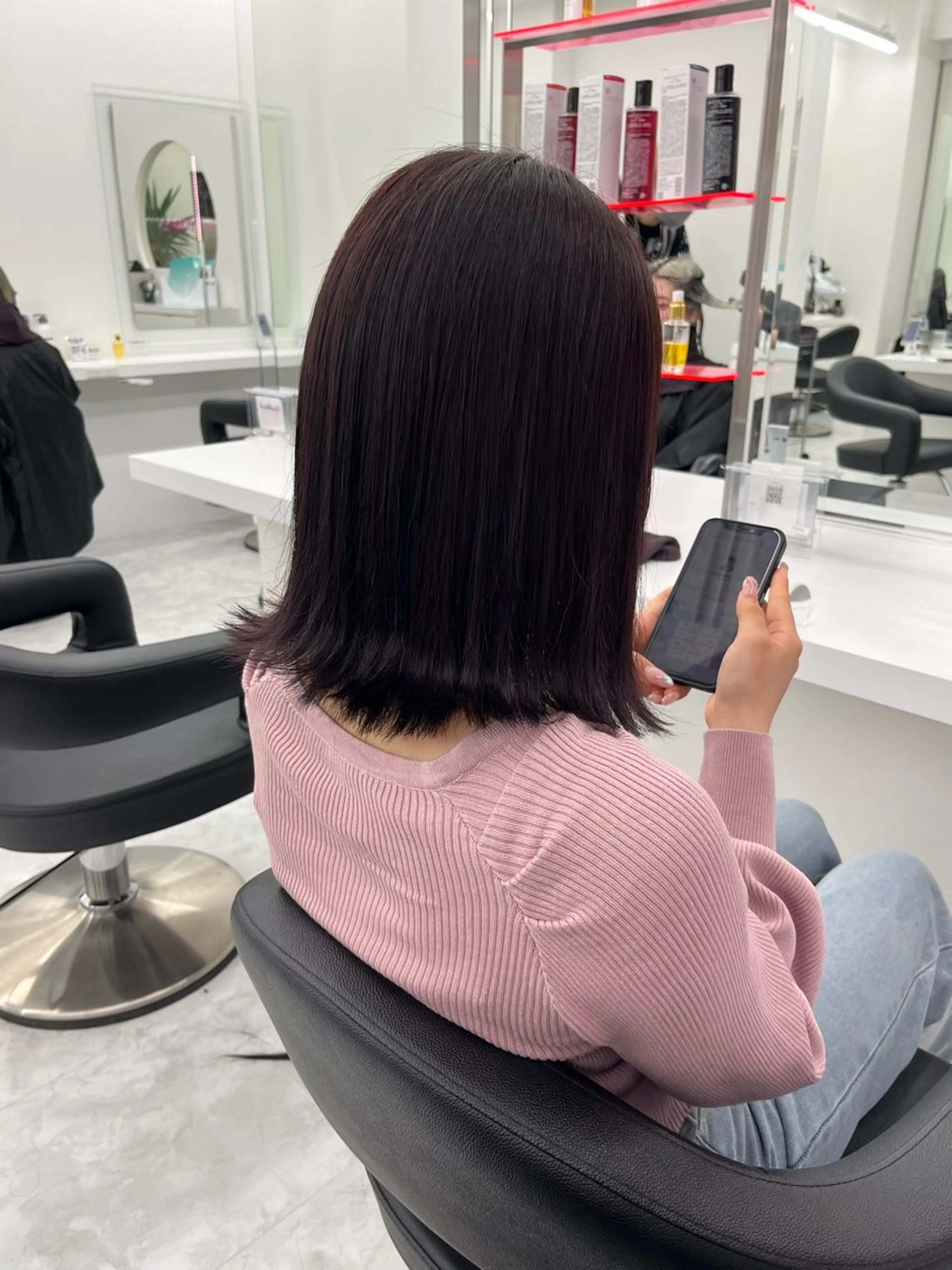 ミディアム カラー カシス ラベンダーカラー ヘアカラー 💖トレンド夏 カラー💖FUTAのヘアスタイル