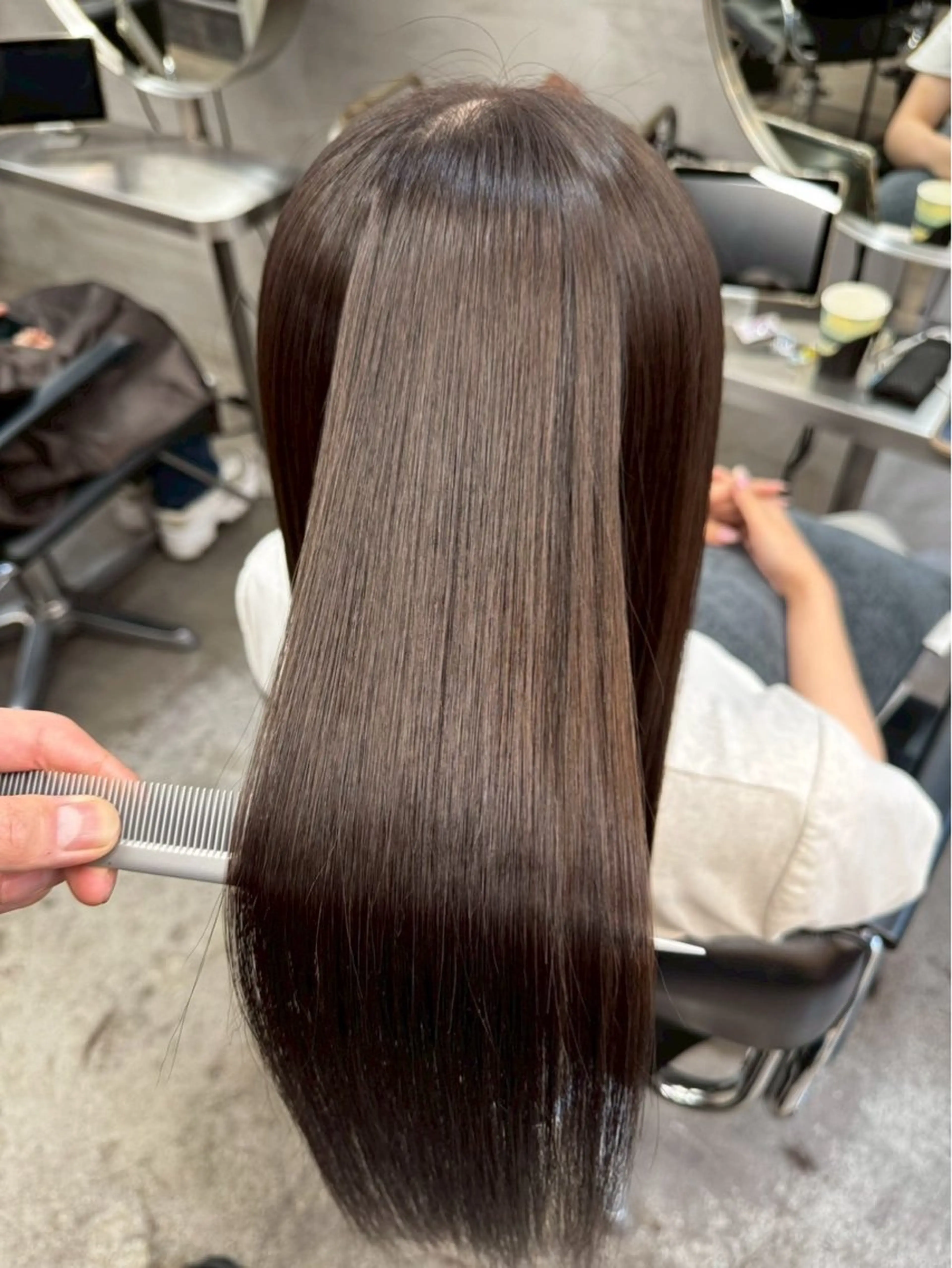 ロング 髪質改善 トリートメント カット ヘアカラー トリートメント 艶カラー/髪質改善/ 縮毛矯正/池袋/千葉のヘアスタイル